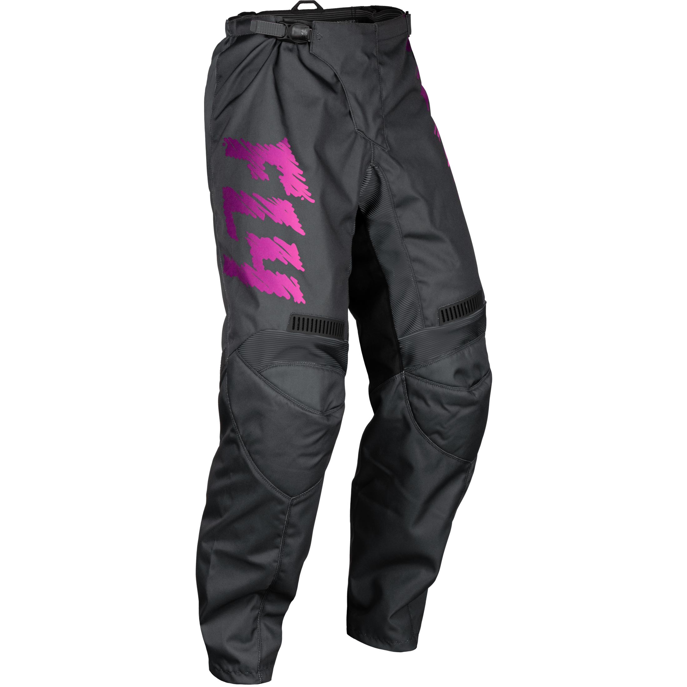 FLY RACING YOUTH F-16 PANTS GREY/CHARCOAL/PINK SZ 20