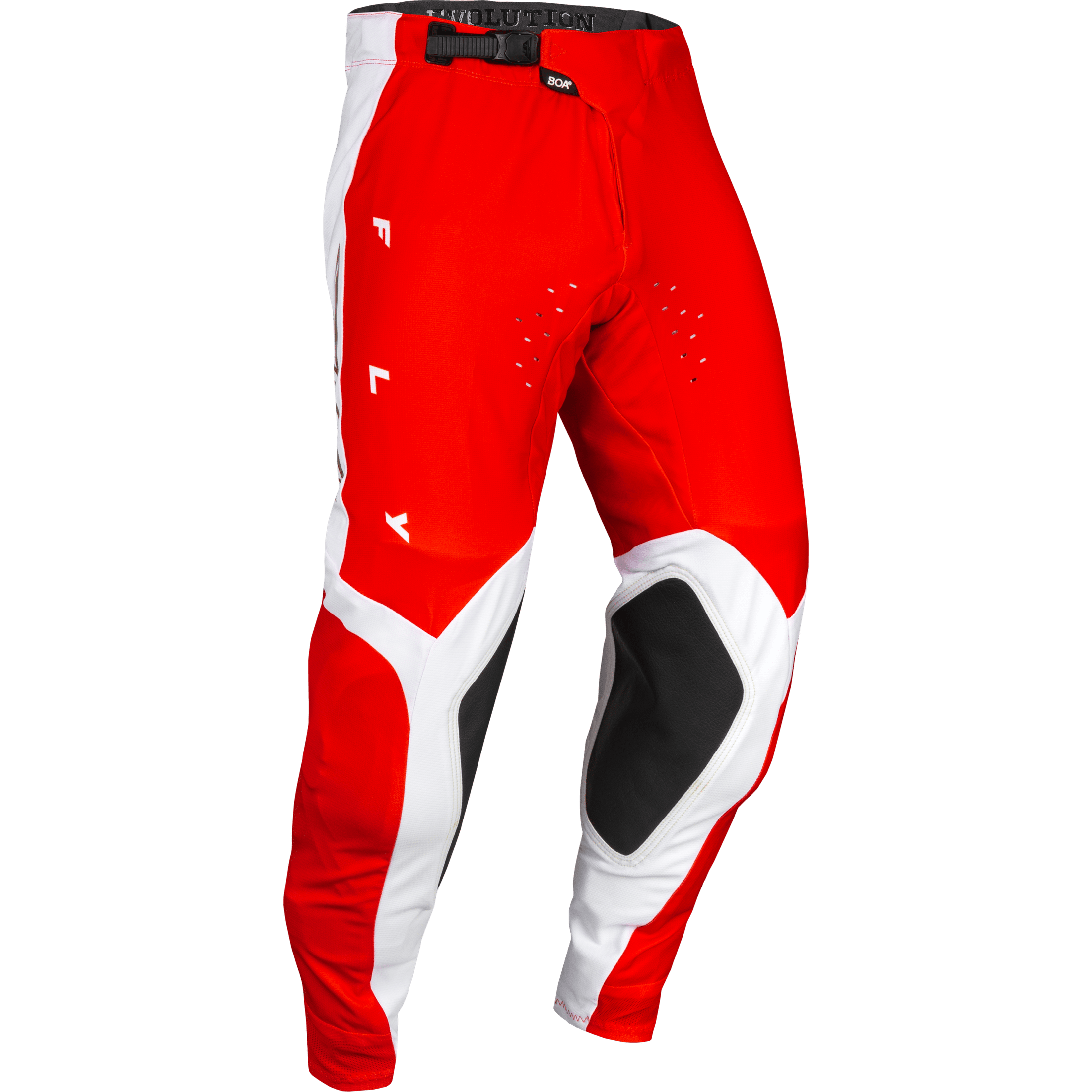 FLY RACING EVOLUTION DST LE PODIUM PNTS RED/WHT/RED IRIDIUM SZ 34