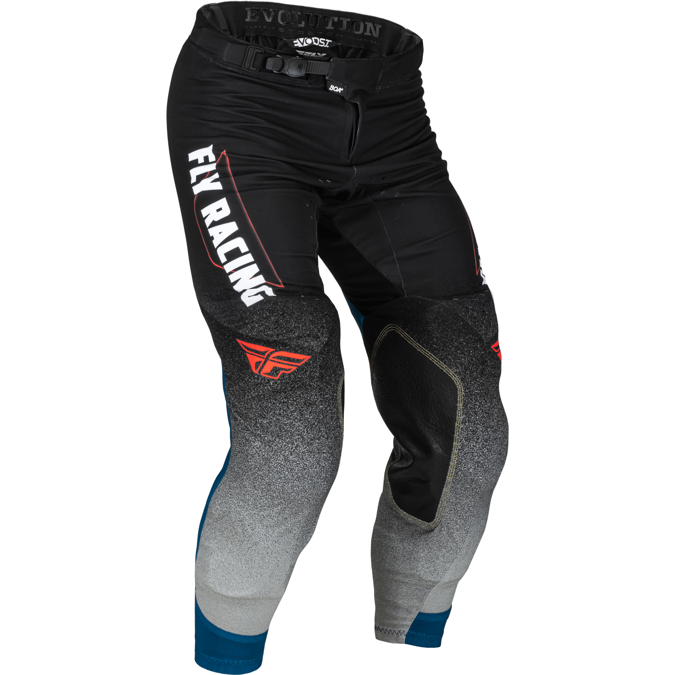 FLY RACING EVOLUTION DST PANTS BLACK/GREY/BLUE SZ 30