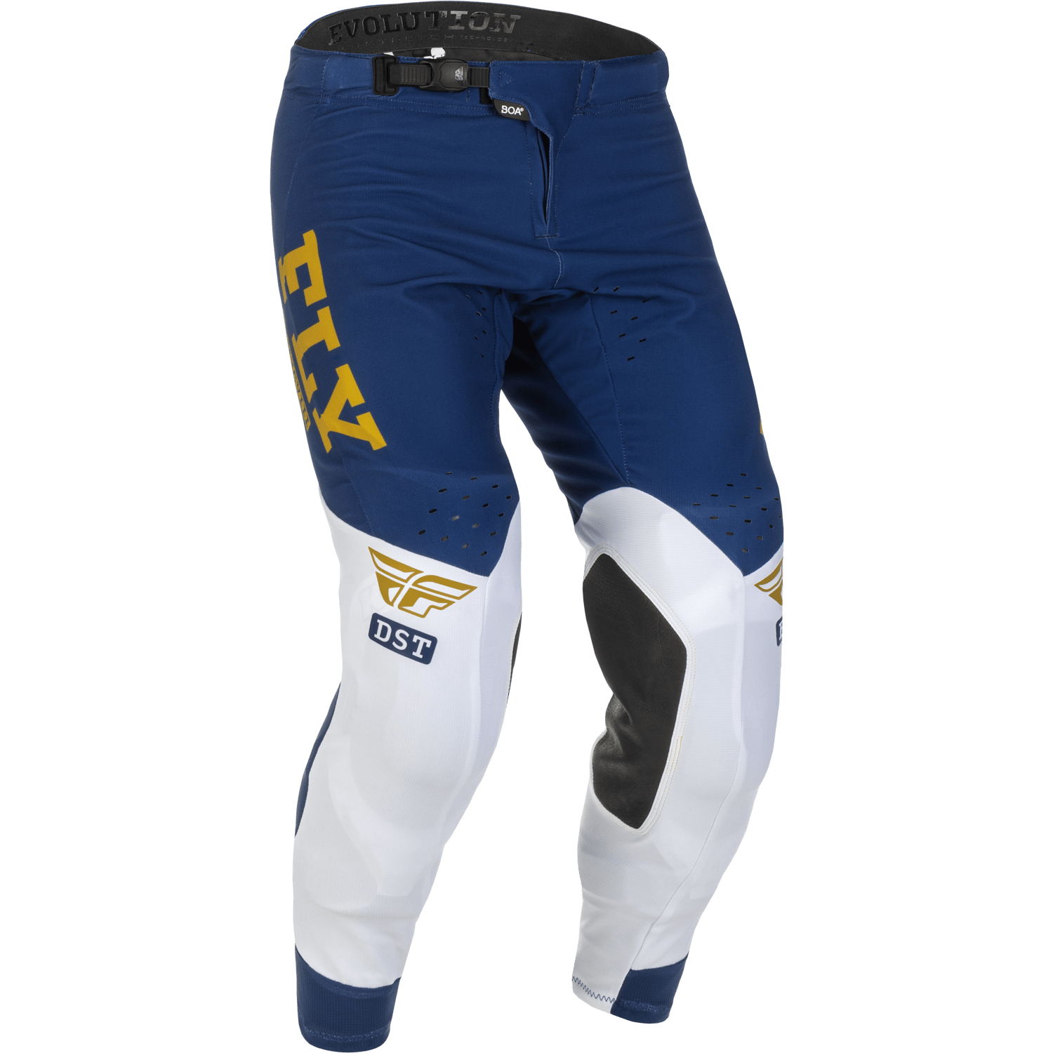 FLY RACING EVOLUTION DST PANTS NAVY/WHITE/GOLD SZ 32