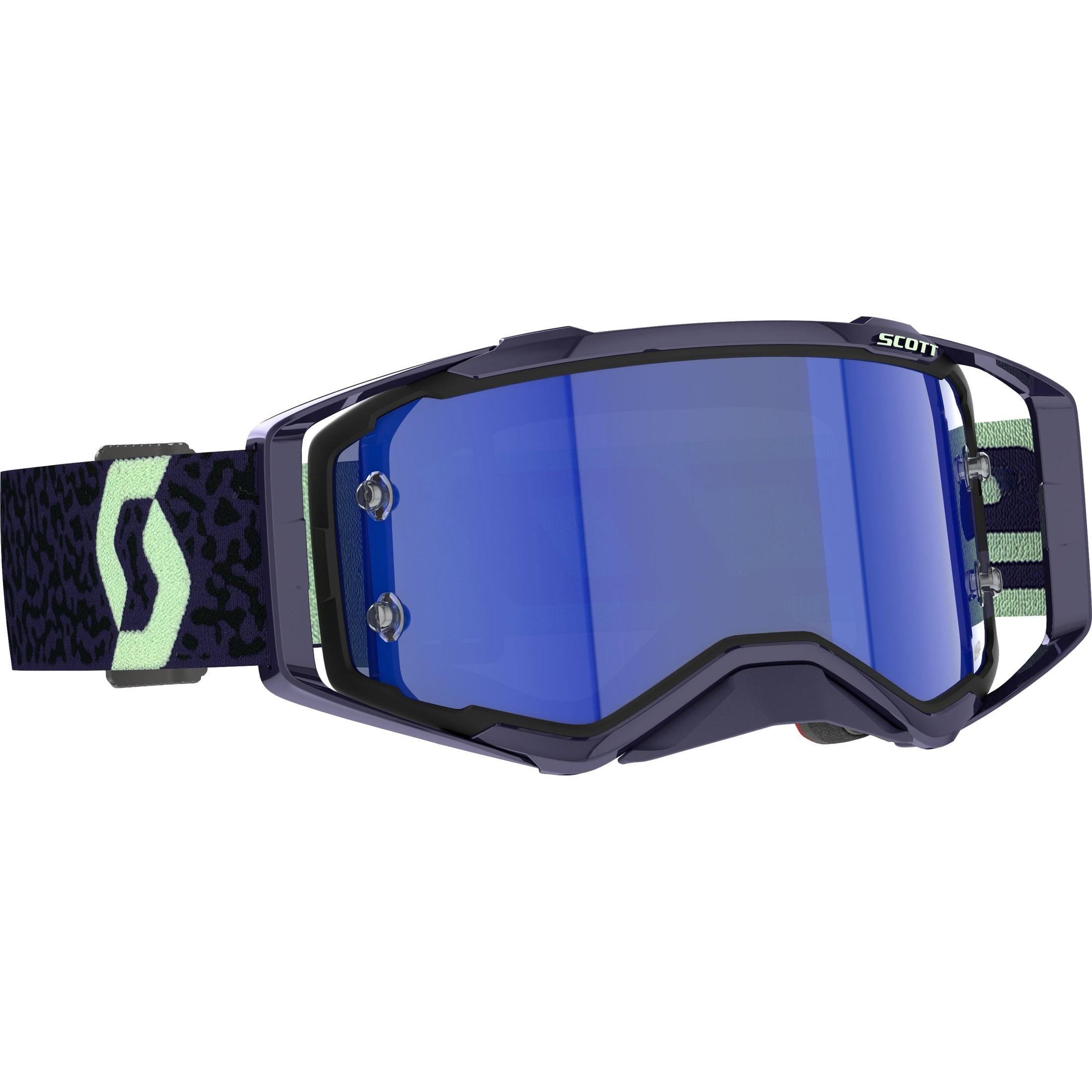 SCOTT PROSPECT AMP GOGGGLE DK PRPL/MNT GN BLU CHROME WRKS