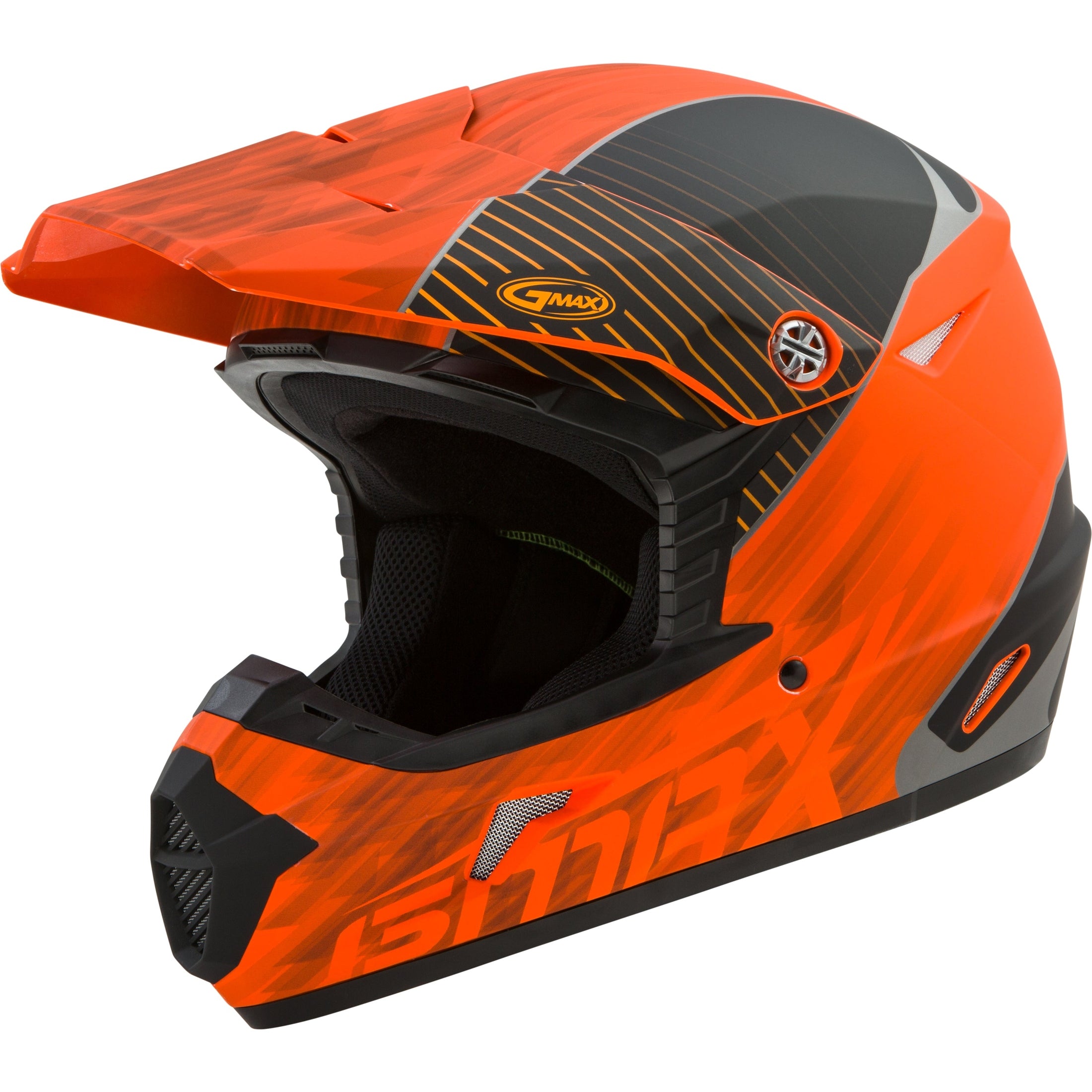 GMAX YOUTH MX-46Y OFF-ROAD COLFAX HELMET MATTE ORANGE/BLACK YM