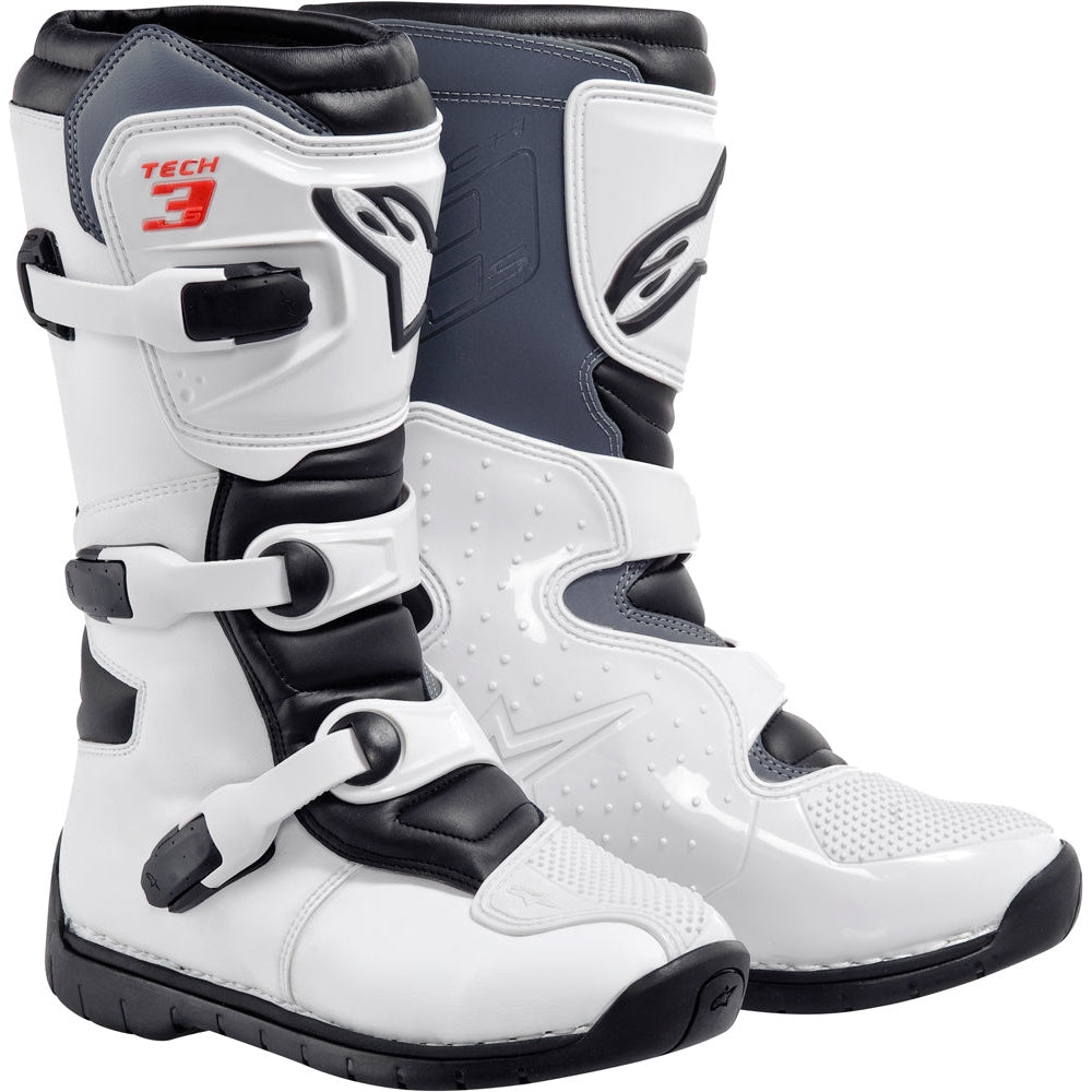 ALPINESTARS TECH 3S BOOTS WHITE/BLACK SZ 05