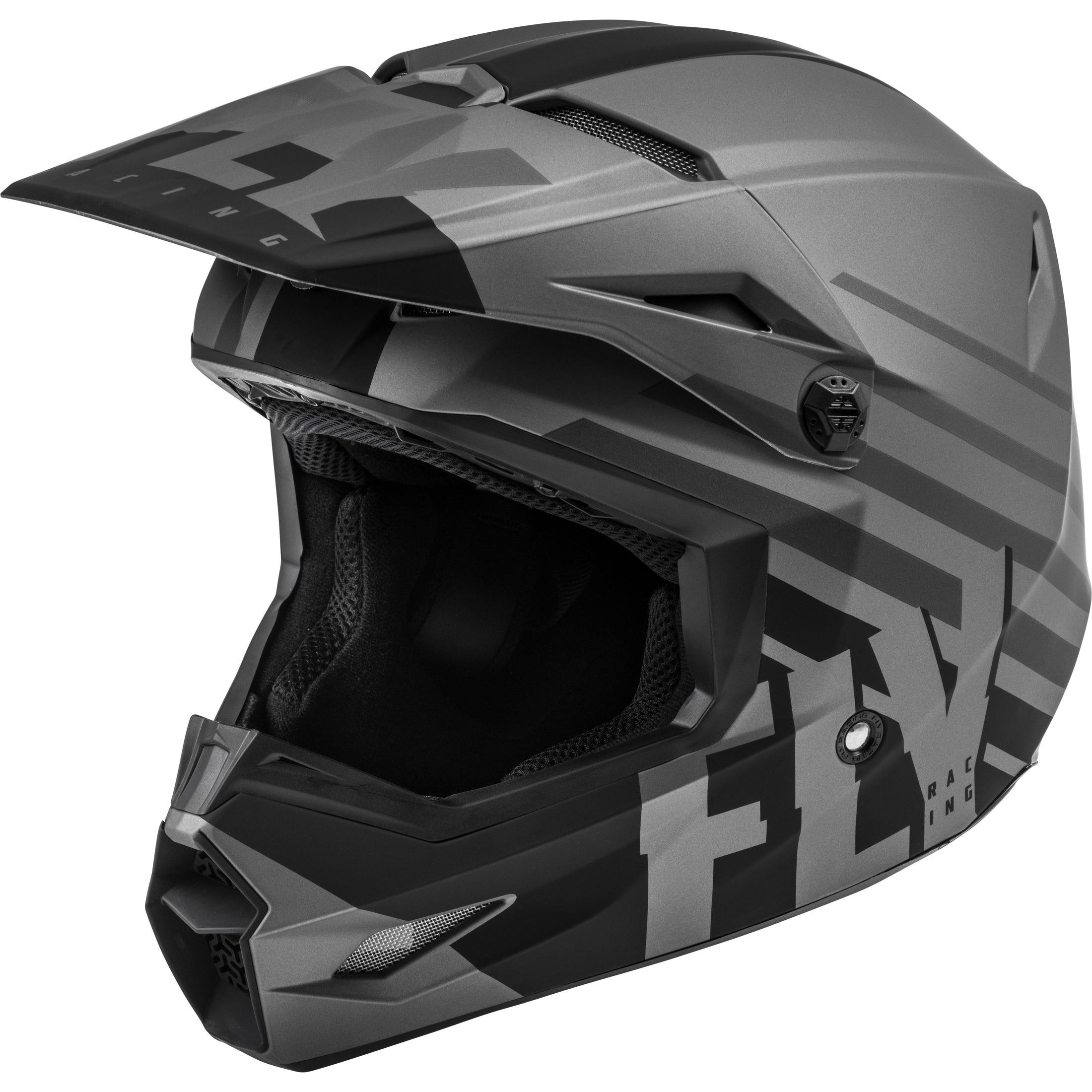 FLY RACING KINETIC THRIVE HELMET MATTE DARK GREY/BLACK XS
