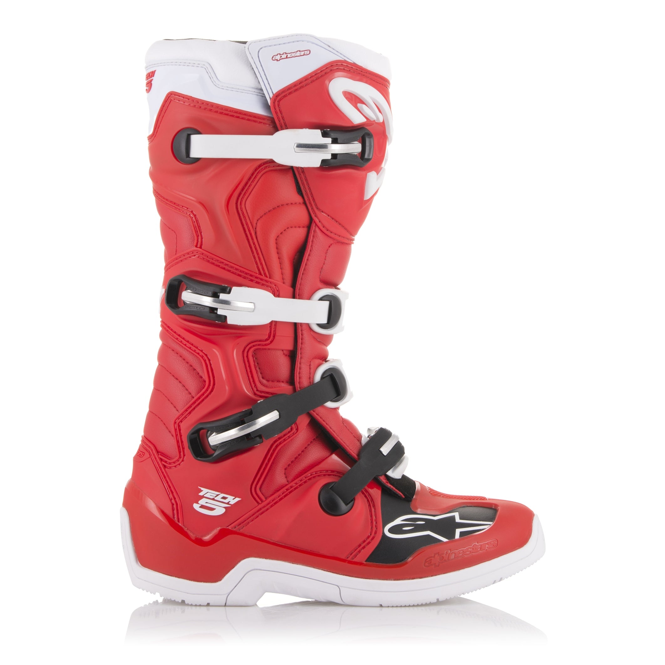 ALPINESTARS TECH 5 BOOTS RED/WHITE SZ 11