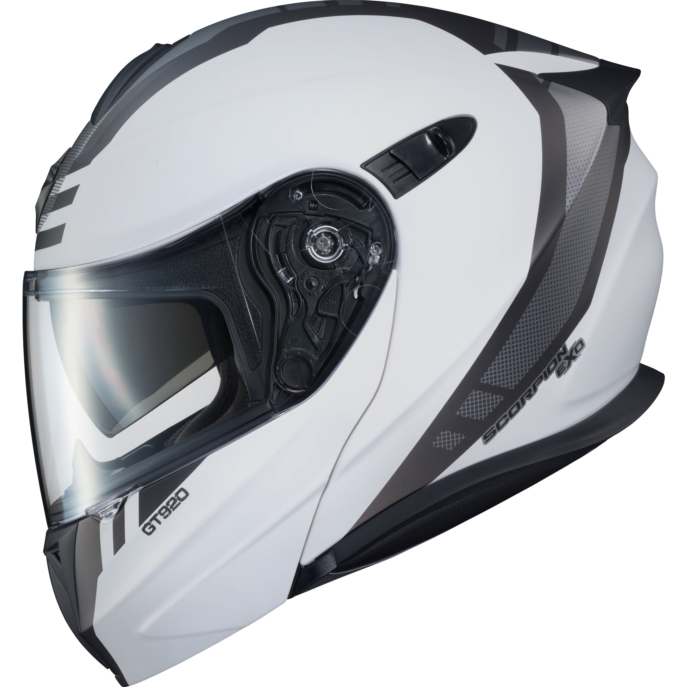 SCORPION EXO EXO-GT920 MODULAR HELMET UNIT MATTE WHITE/DARK GREY LG