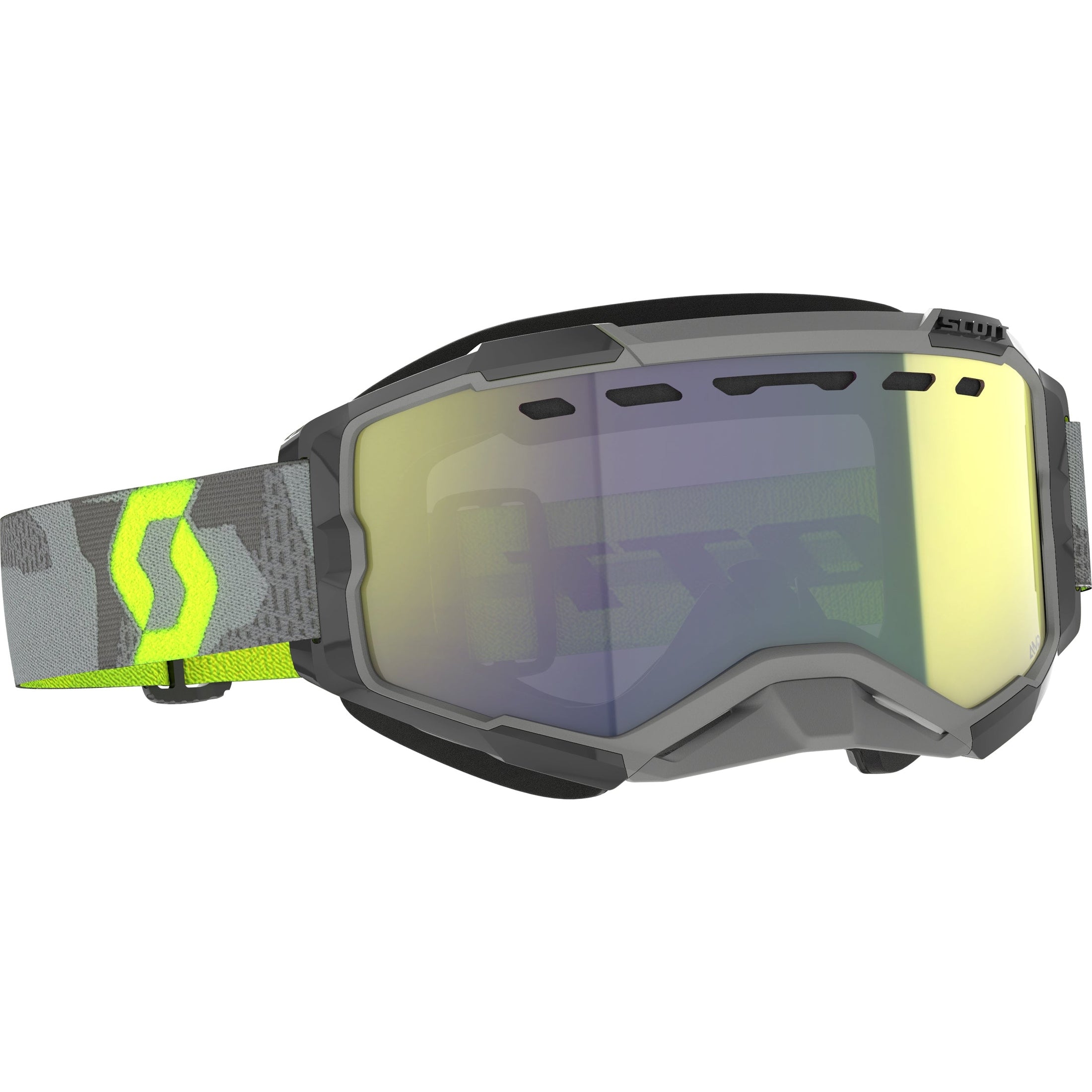 SCOTT FURY SNOWCROSS GOGGLE LT GRY/NEN YLW ENHCR YLW CHRM
