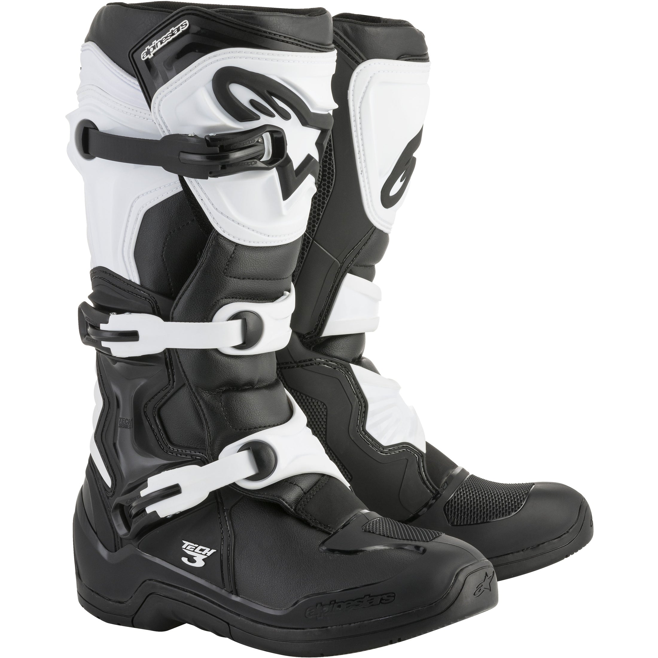 ALPINESTARS TECH 3 BOOTS BLACK/WHITE SZ 06