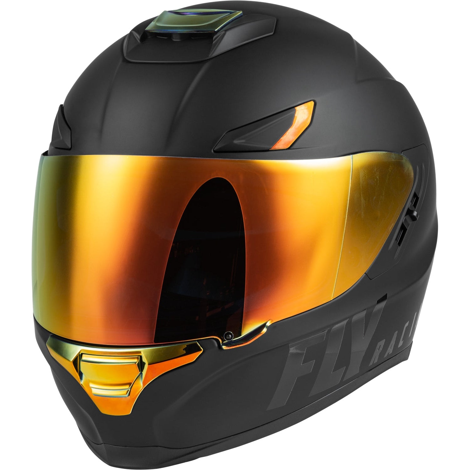 FLY RACING SENTINEL RECON HELMET MATTE BLACK/FIRE CHROME XL