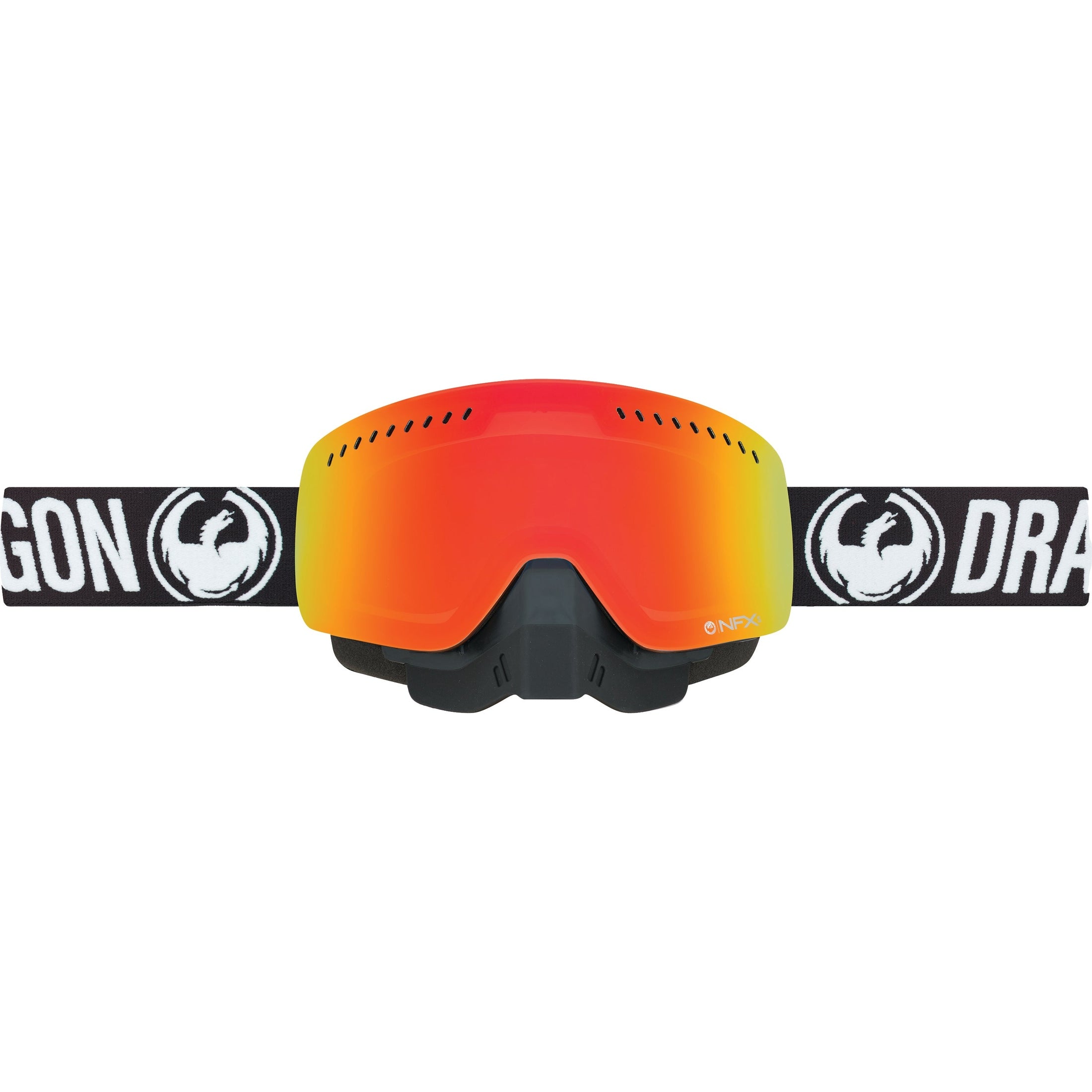 DRAGON NFXS SNOW GOGGLE COAL W/RED IONIZED LENS