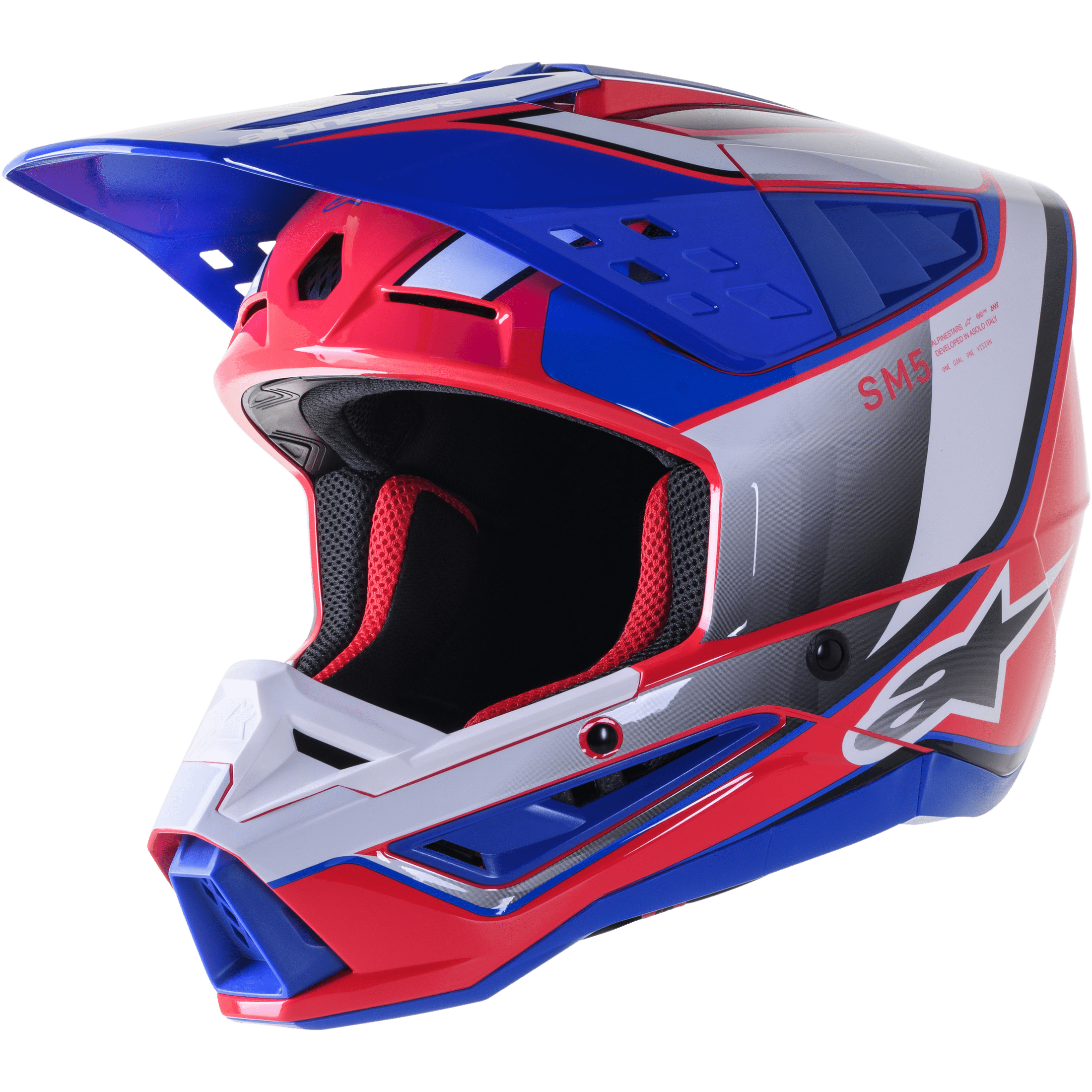 ALPINESTARS S-M5 SAIL HELMET WHT/DIVA PNK/ENAMEL BLU G LG