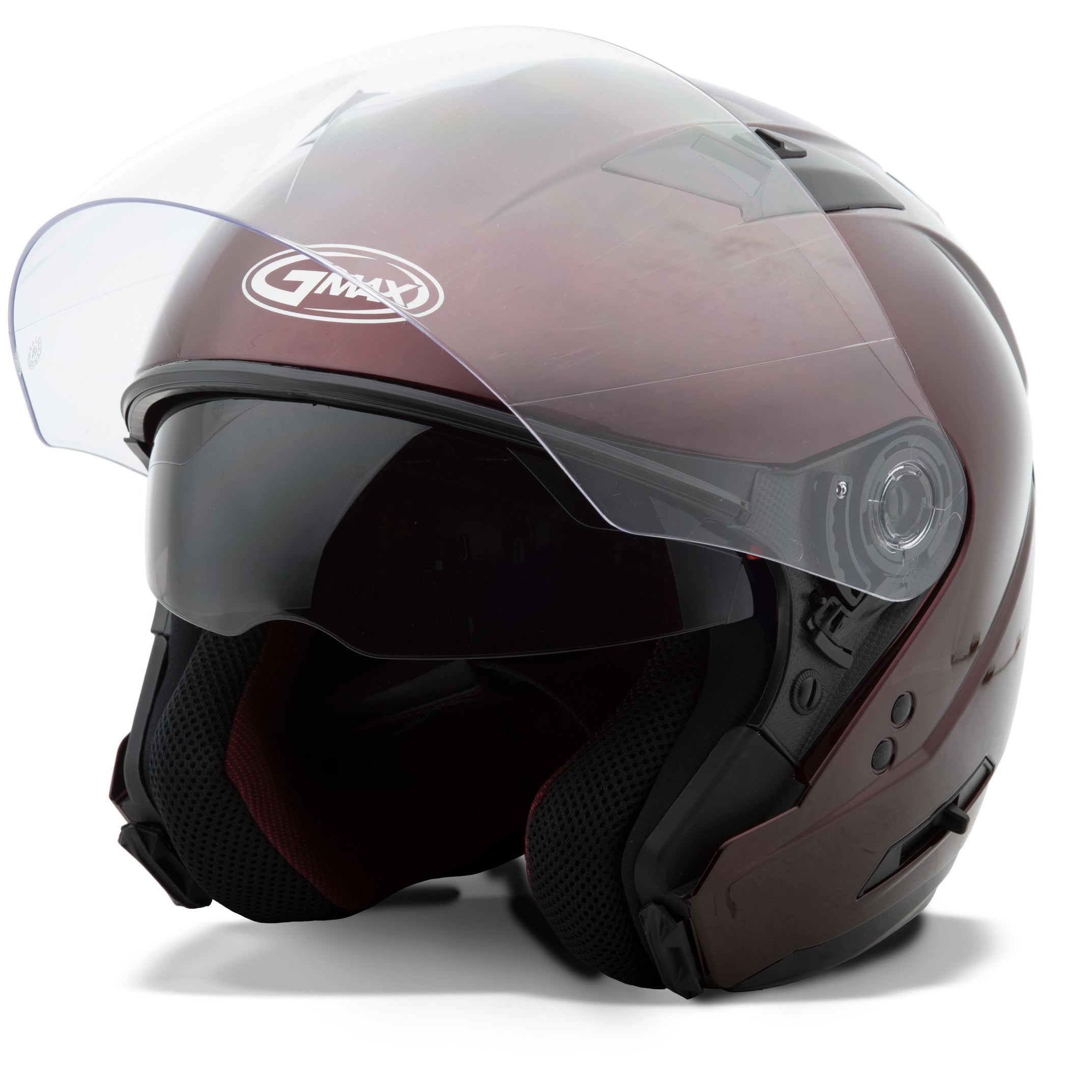 GMAX OF-77 OPEN-FACE HELMET WINE RED SM