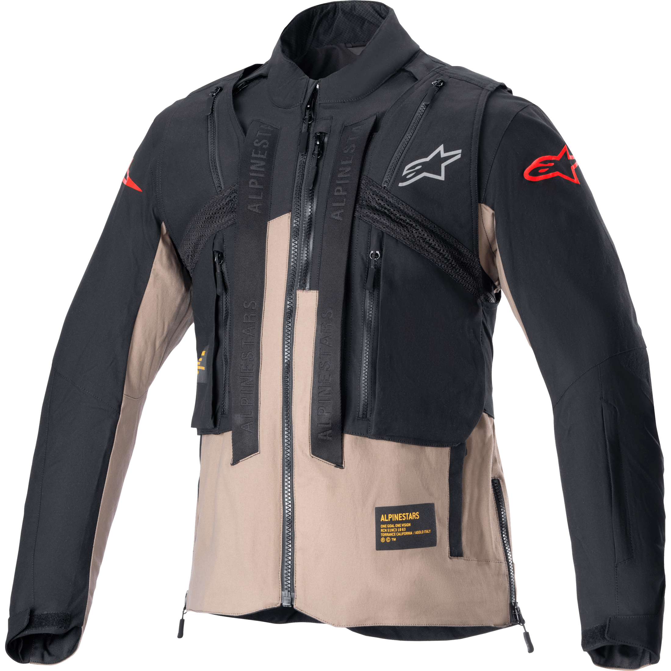 ALPINESTARS TECHDURA JACKET BLACK/FALCON BROWN LG
