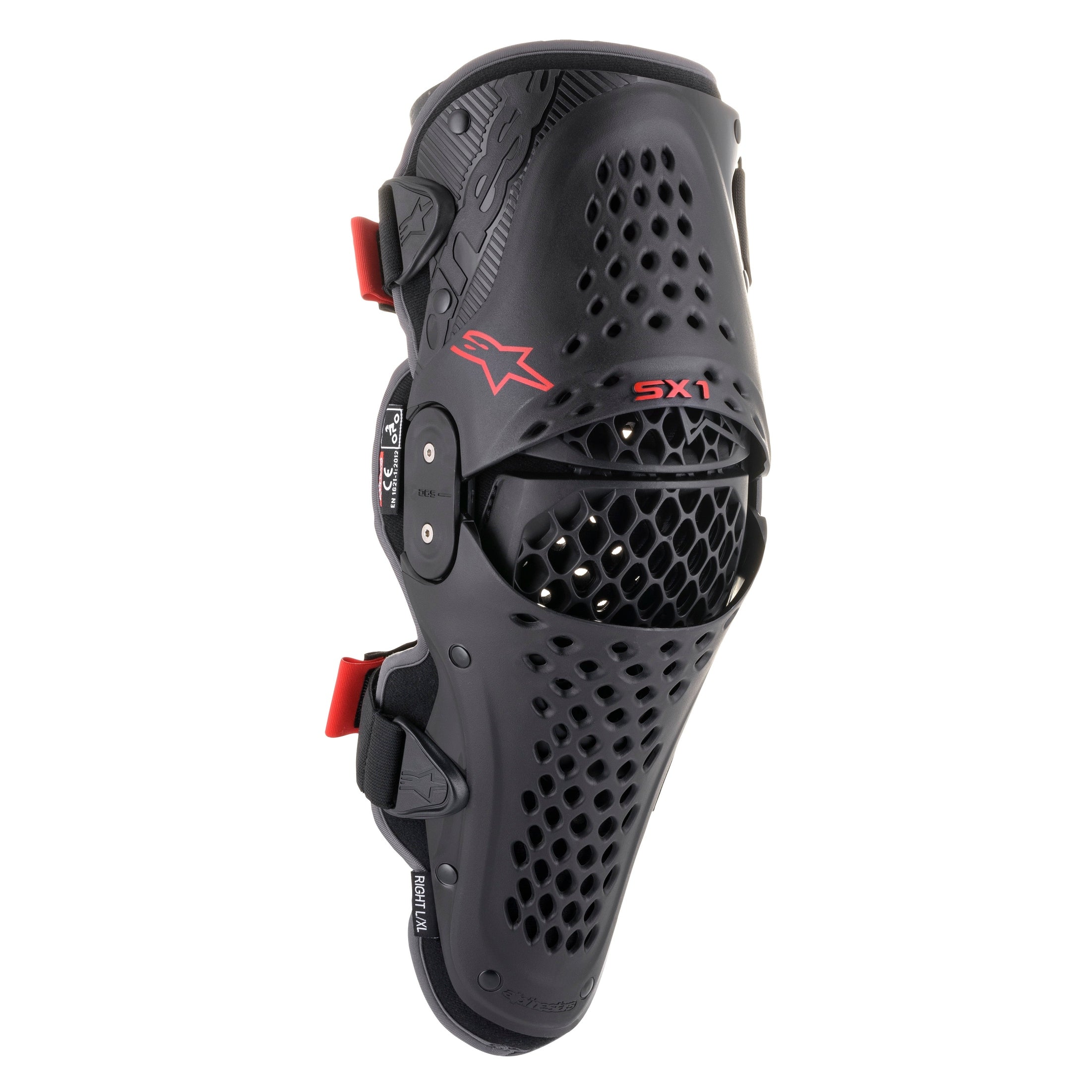 ALPINESTARS SX-1 V2 KNEE PROTECTOR BLACK/RED 2X