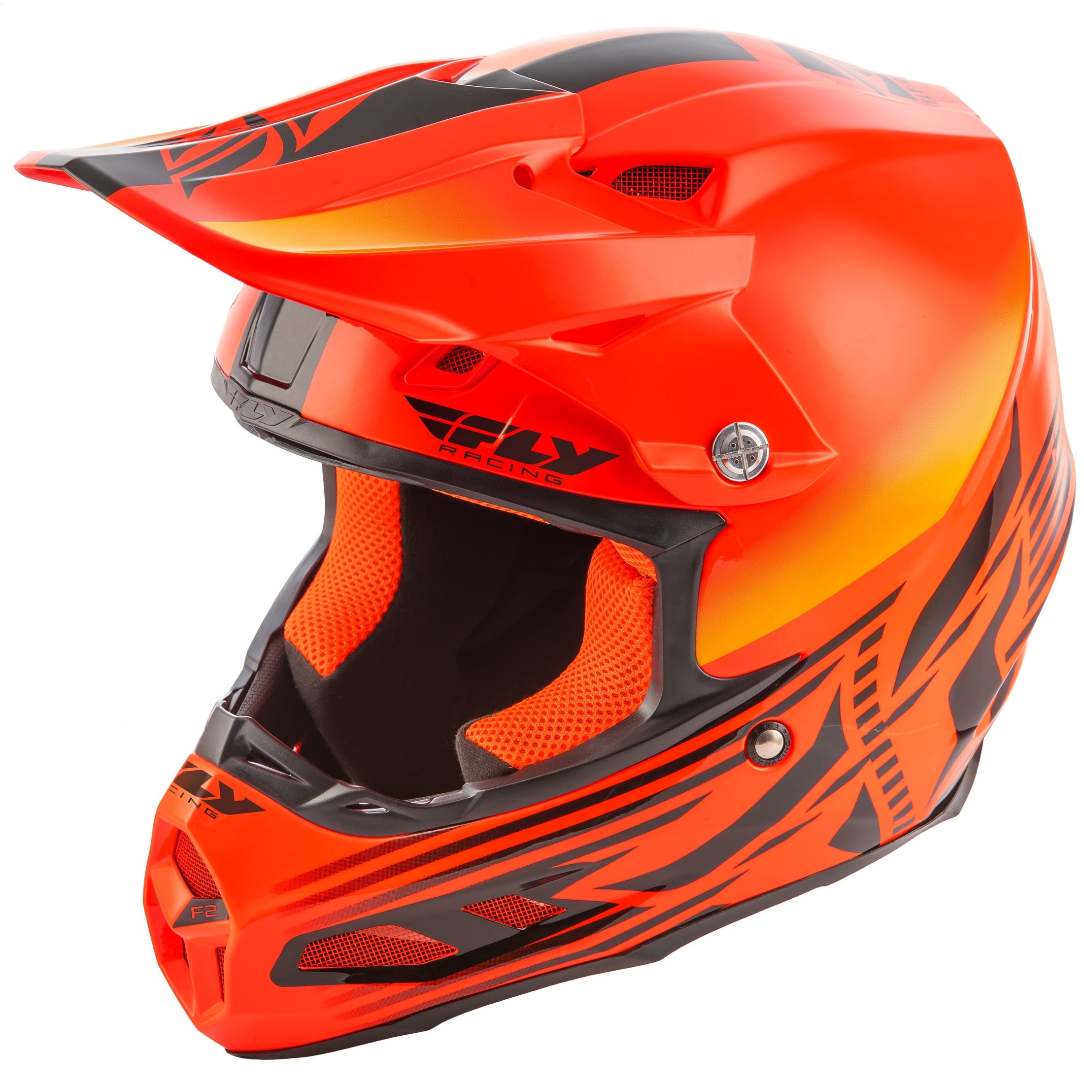 FLY RACING F2 CARBON COLD WEATHER SHIELD HELMET HI-VIS/ORANGE XS