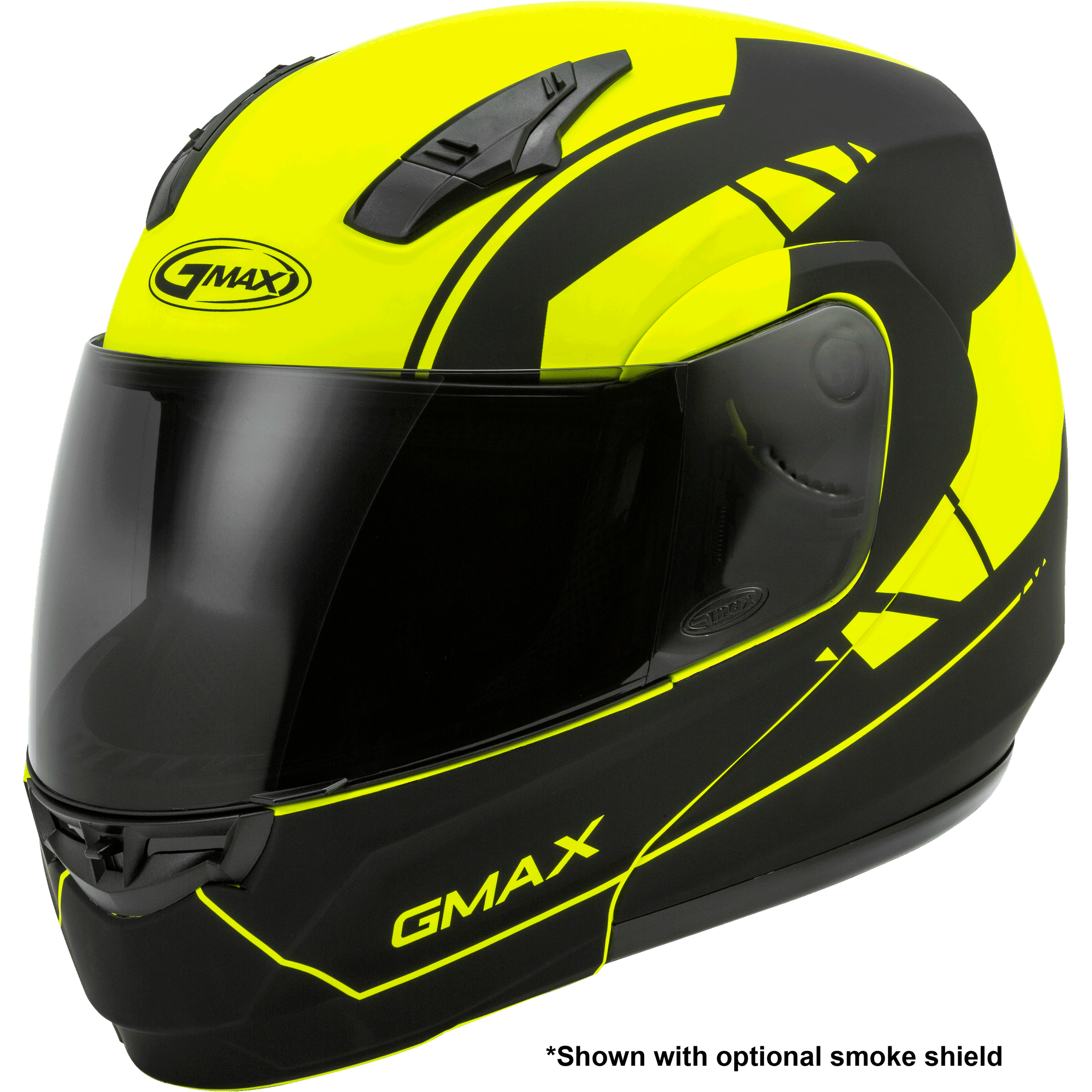 GMAX MD-04 MODULAR ARTICLE HELMET MATTE HI-VIS/BLACK SM