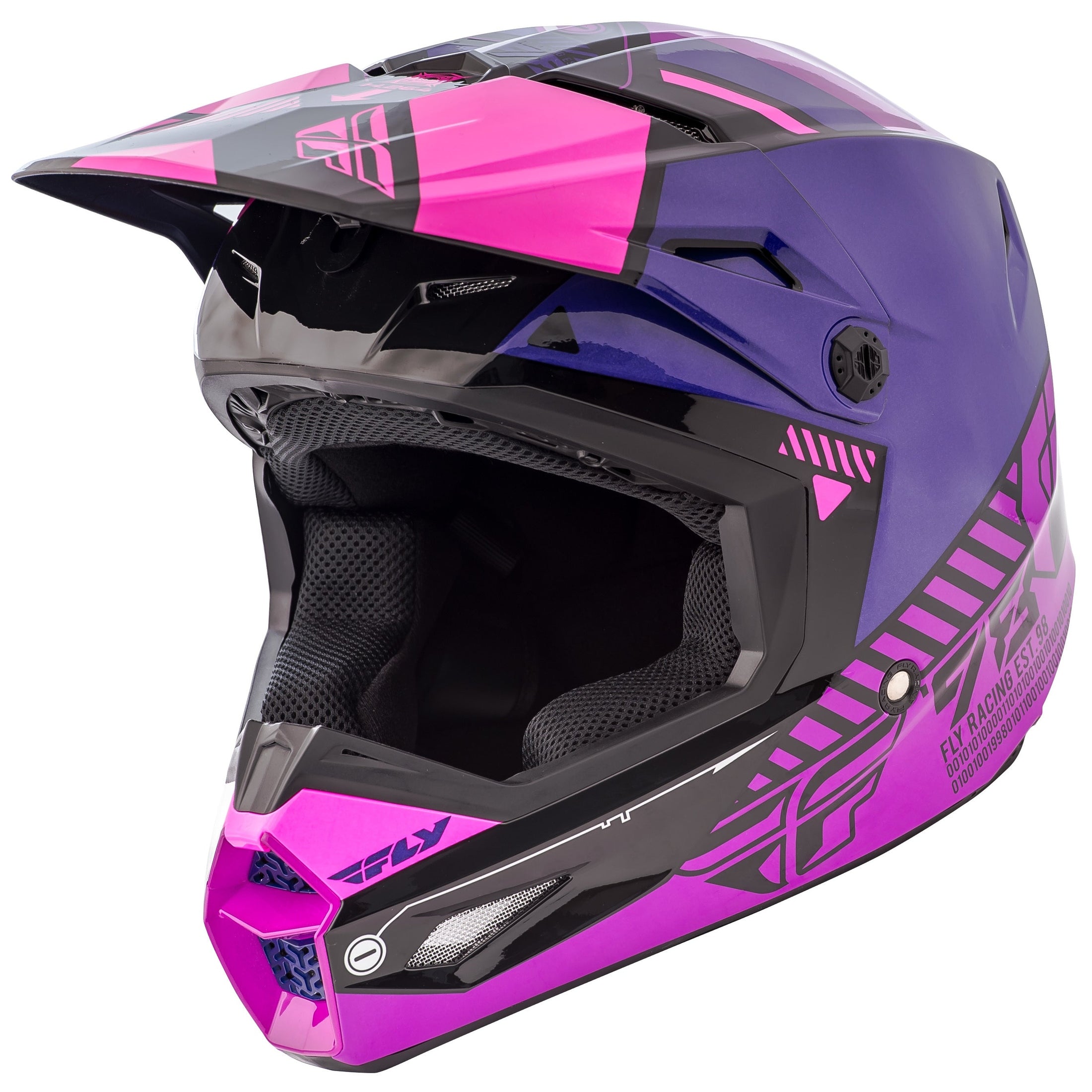 FLY RACING ELITE HELMET PINK/PURPLE/BLACK X