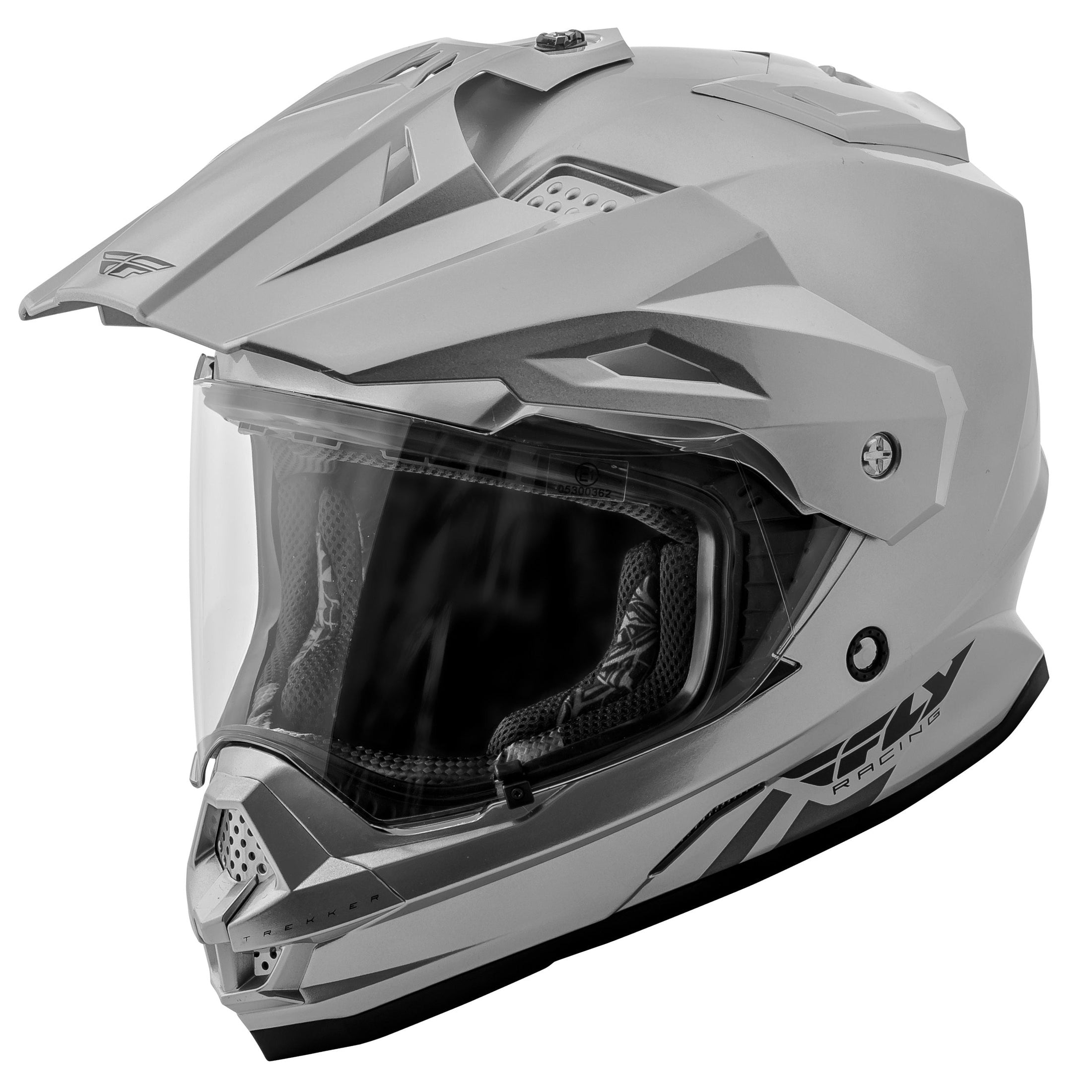 FLY RACING TREKKER SOLID HELMET SILVER LG