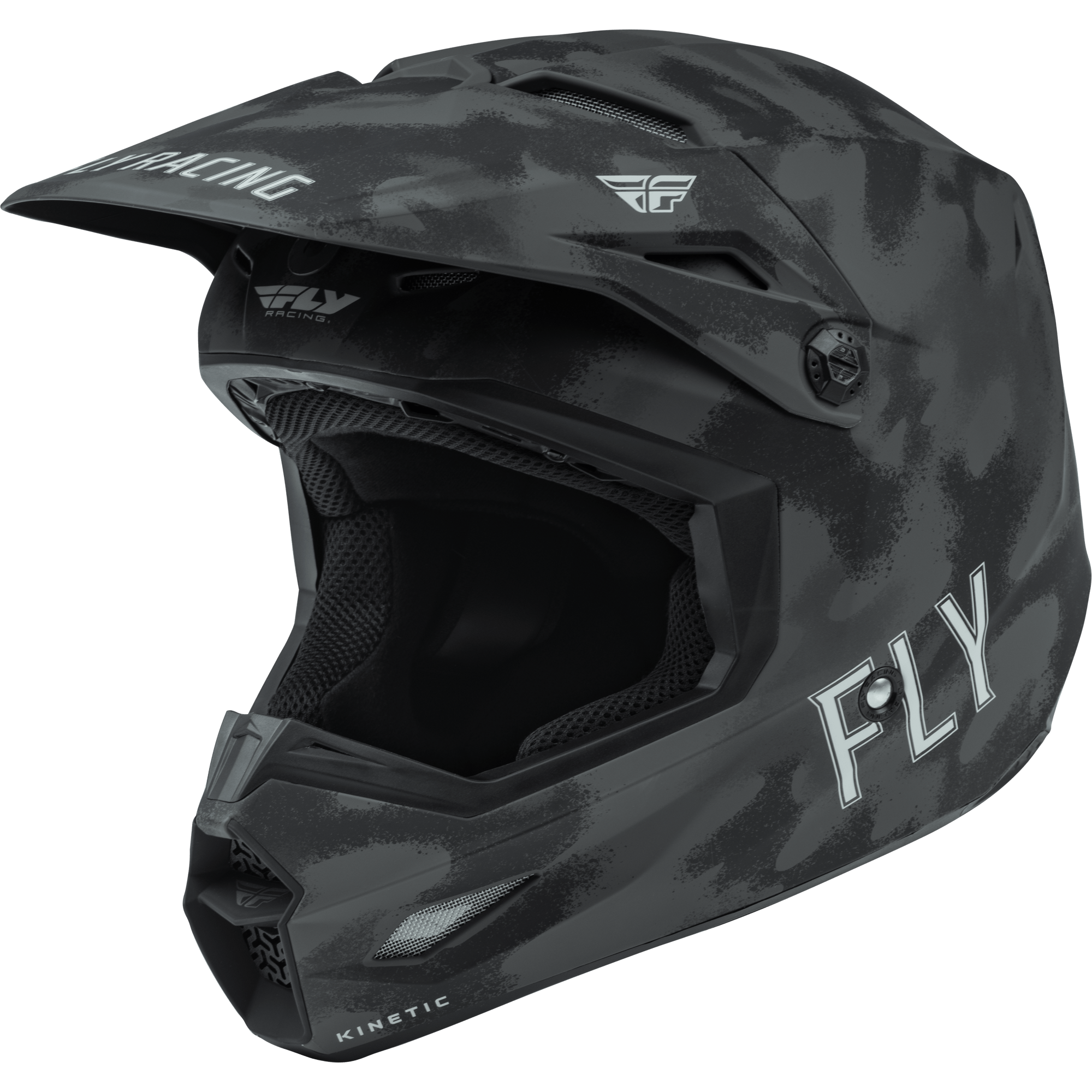FLY RACING KINETIC S.E. TACTIC HELMET MATTE GREY CAMO XL