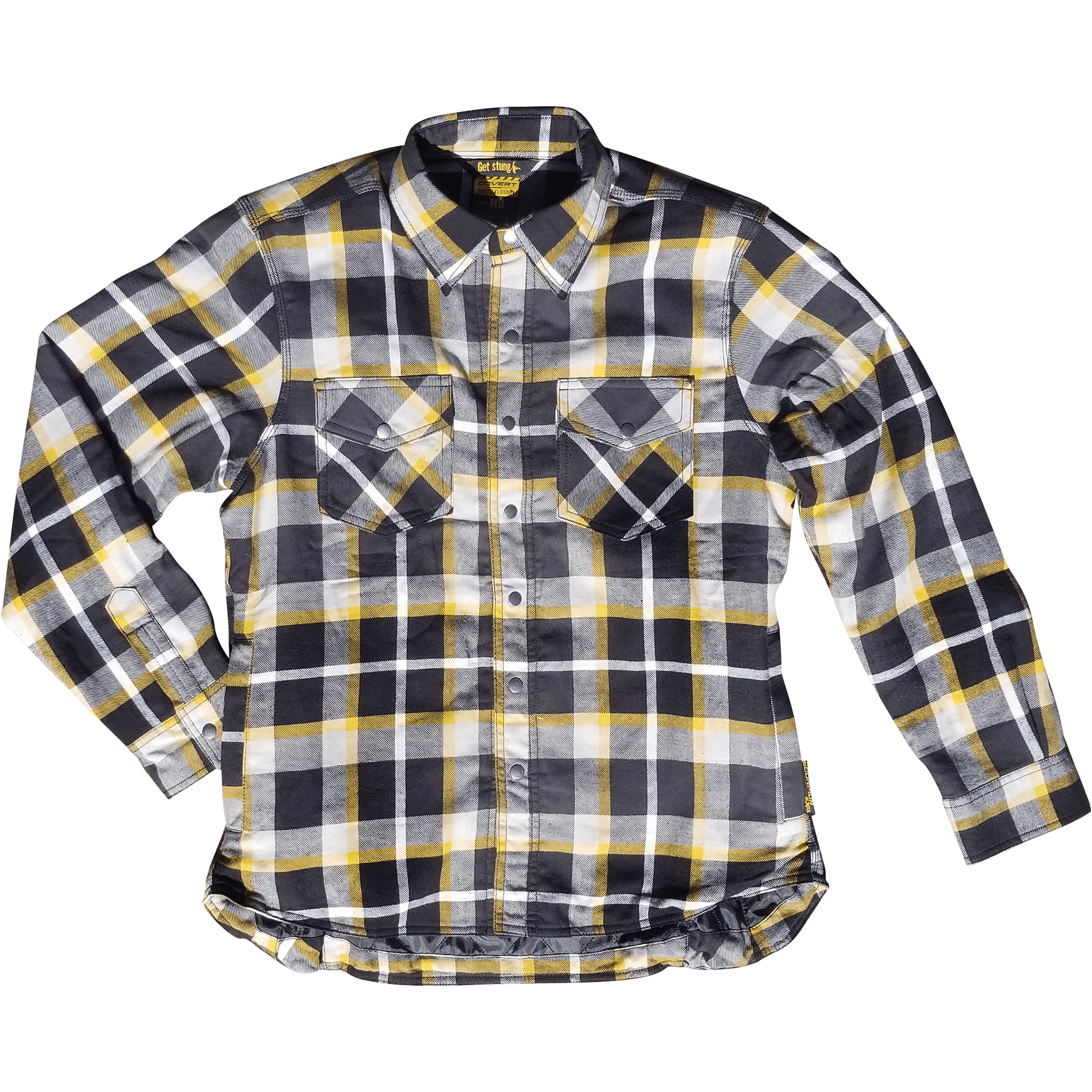 SCORPION EXO WOMEN'S COVERT FLANNEL WHITE/YELLOW XL
