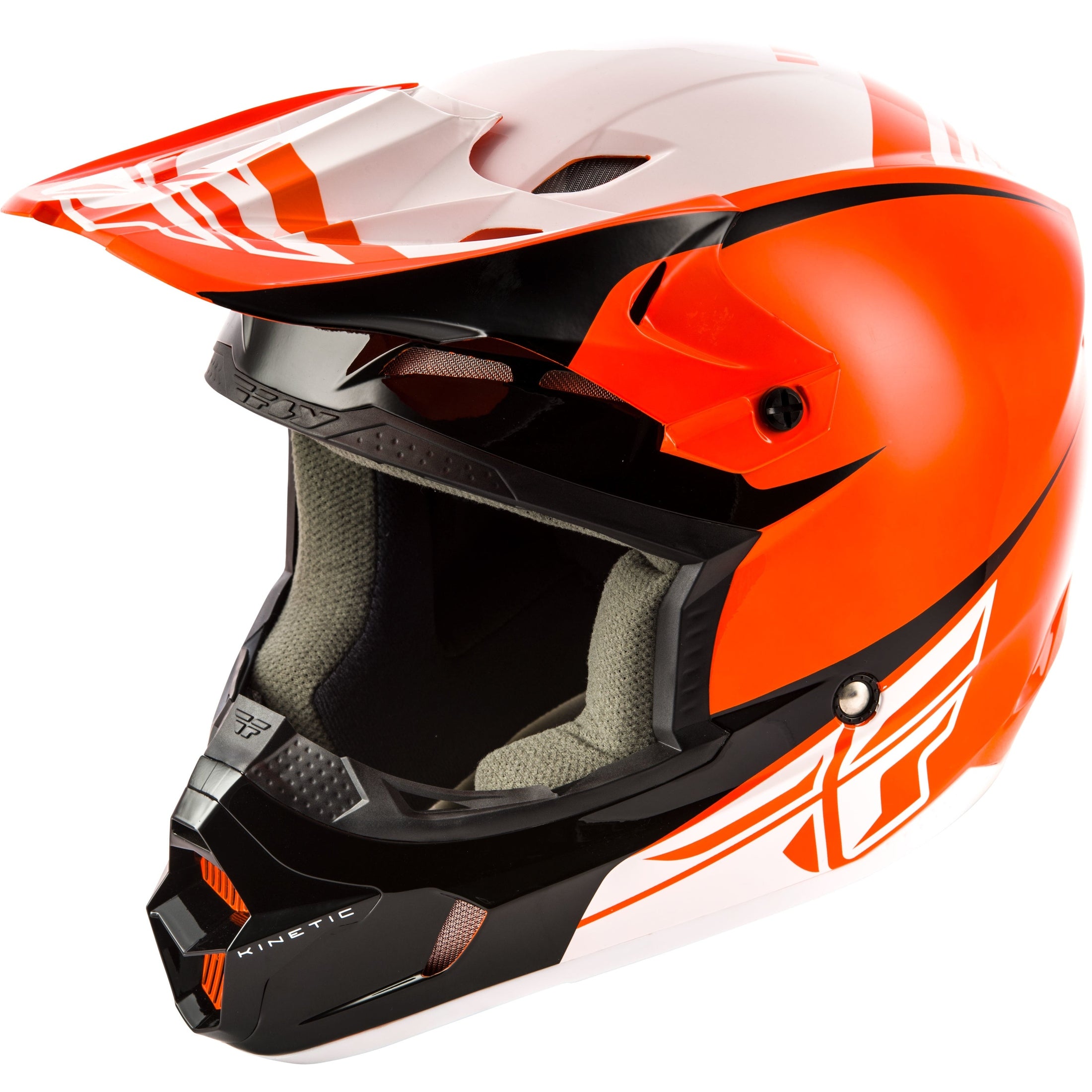 FLY RACING KINETIC SHARP HELMET ORANGE/BLACK 2X