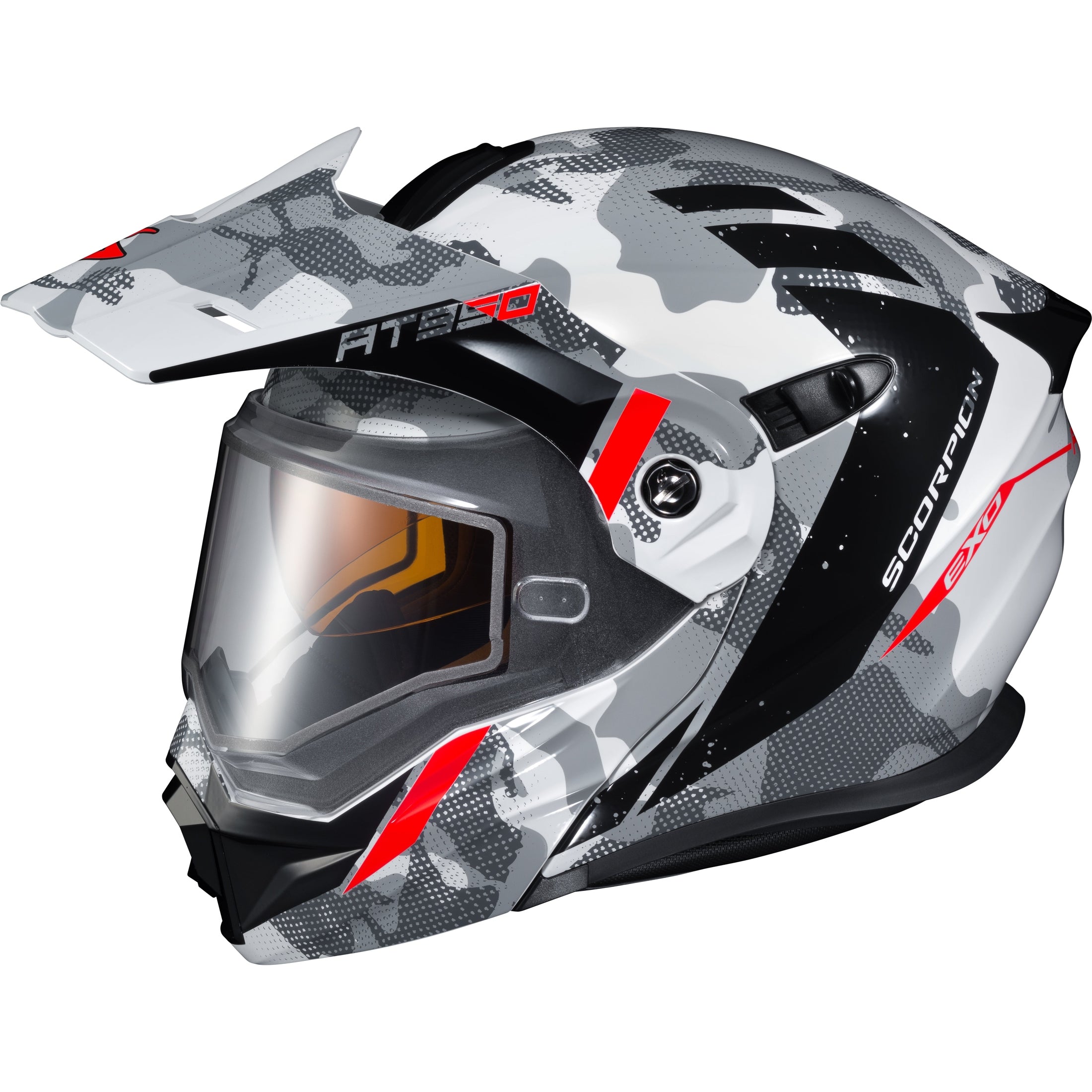 SCORPION EXO EXO-AT950 COLD WEATHER HELMET OUTRIGGER WHITE/GREY 3X (DUAL)