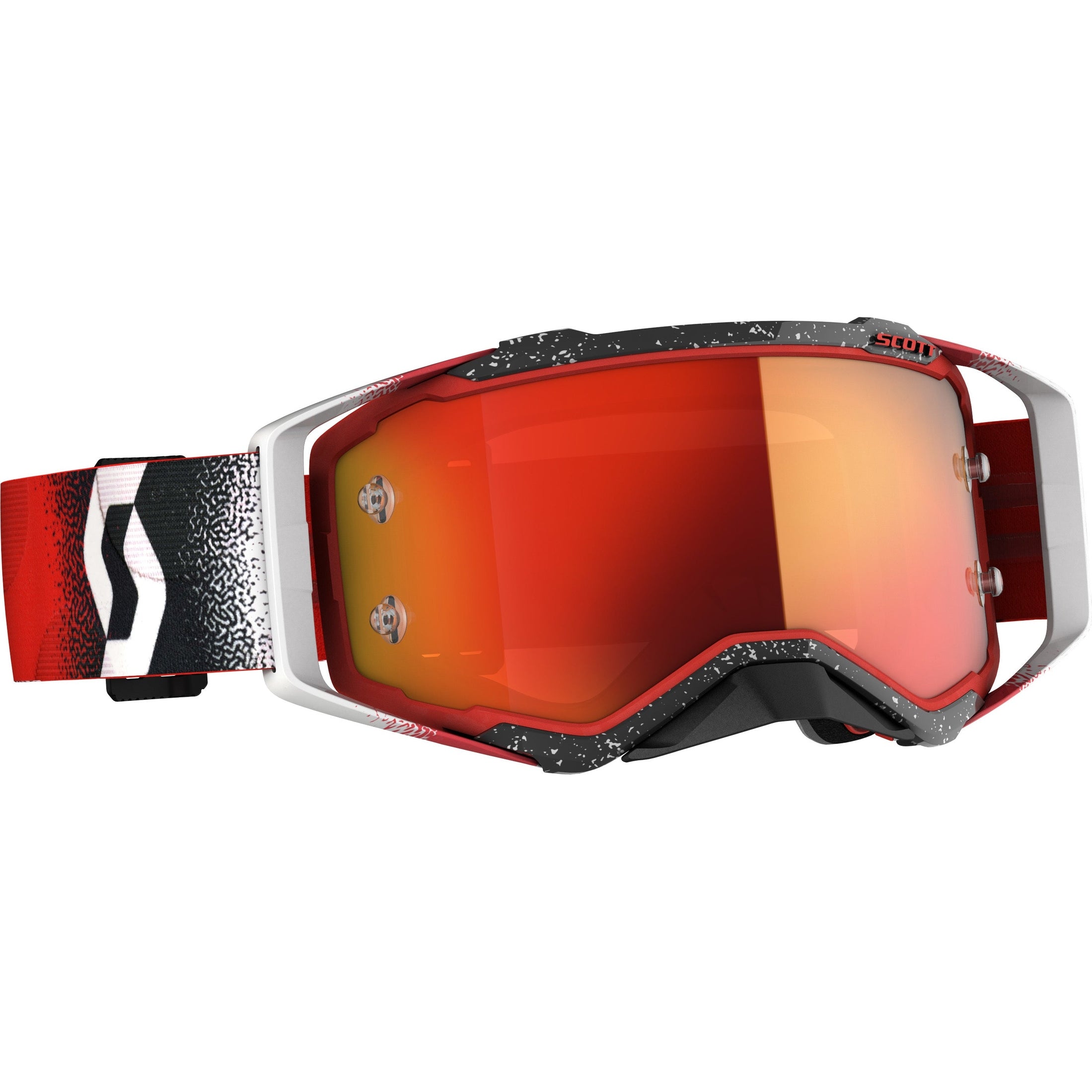 SCOTT PROSPECT GOGGLE WHITE/RED ORANGE CHROME WORKS