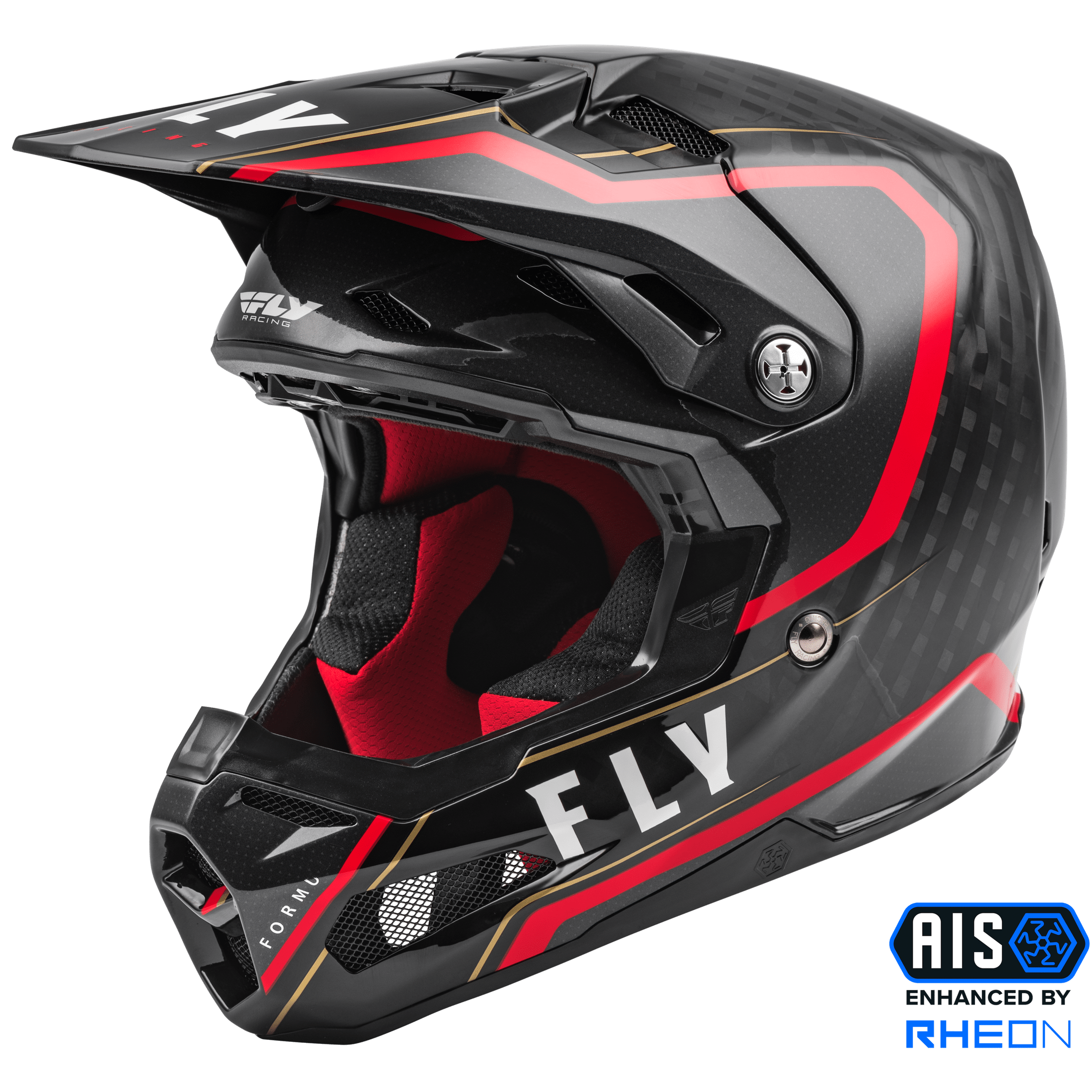 FLY RACING FORMULA CARBON AXON HELMET BLACK/RED SM