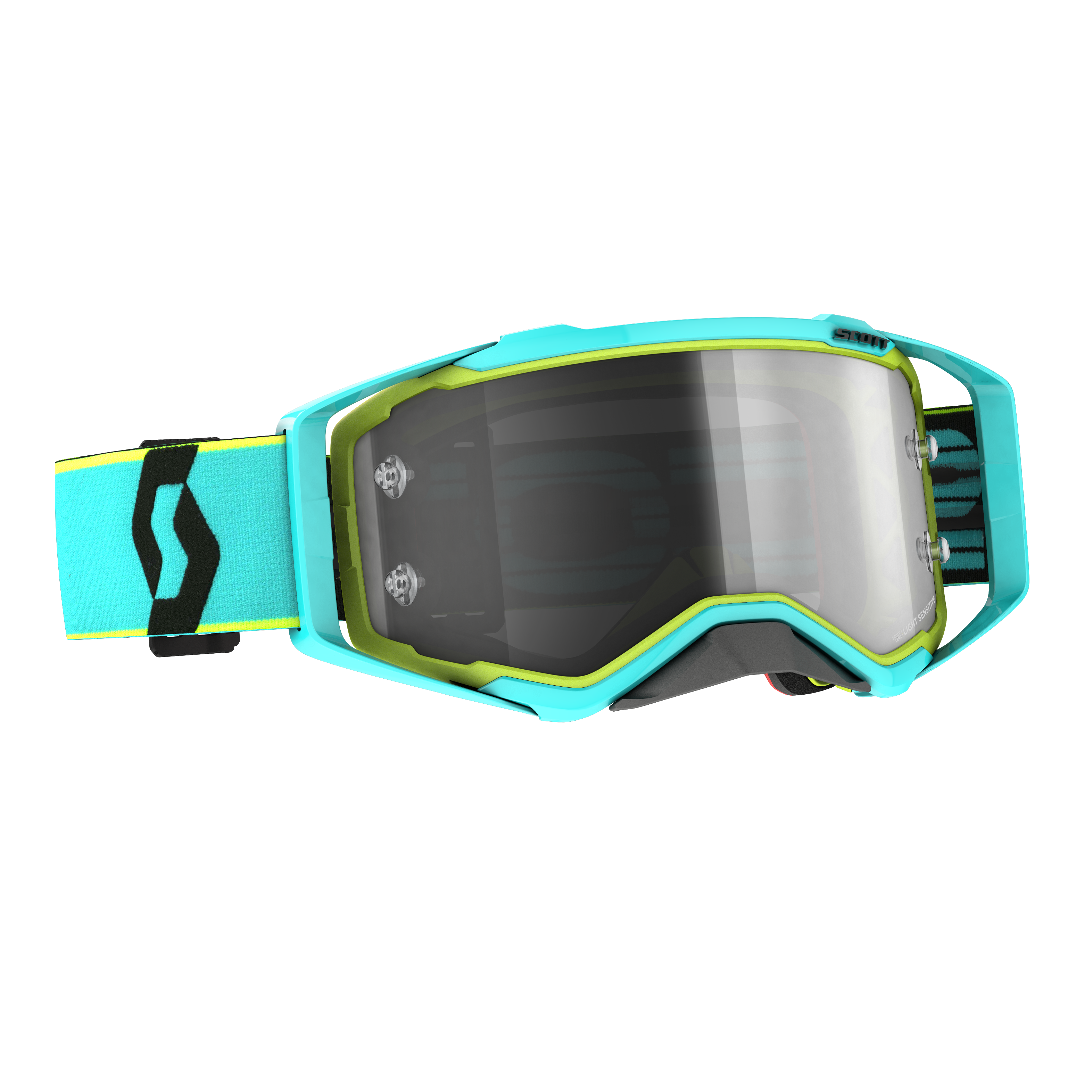 SCOTT PROSPECT GOGGLE LS TEAL BLUE/ YELLOW GREY WORKS LENS