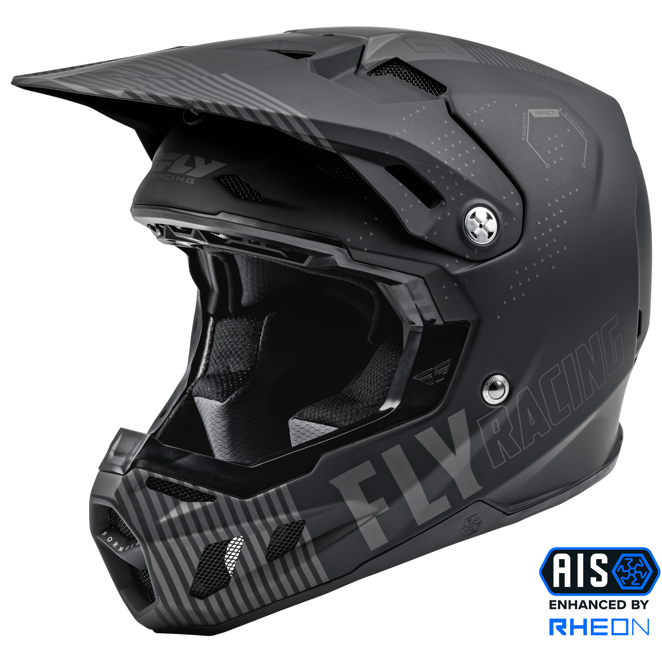 FLY RACING FORMULA CC PRIMARY HELMET MATTE GREY/BLACK SM