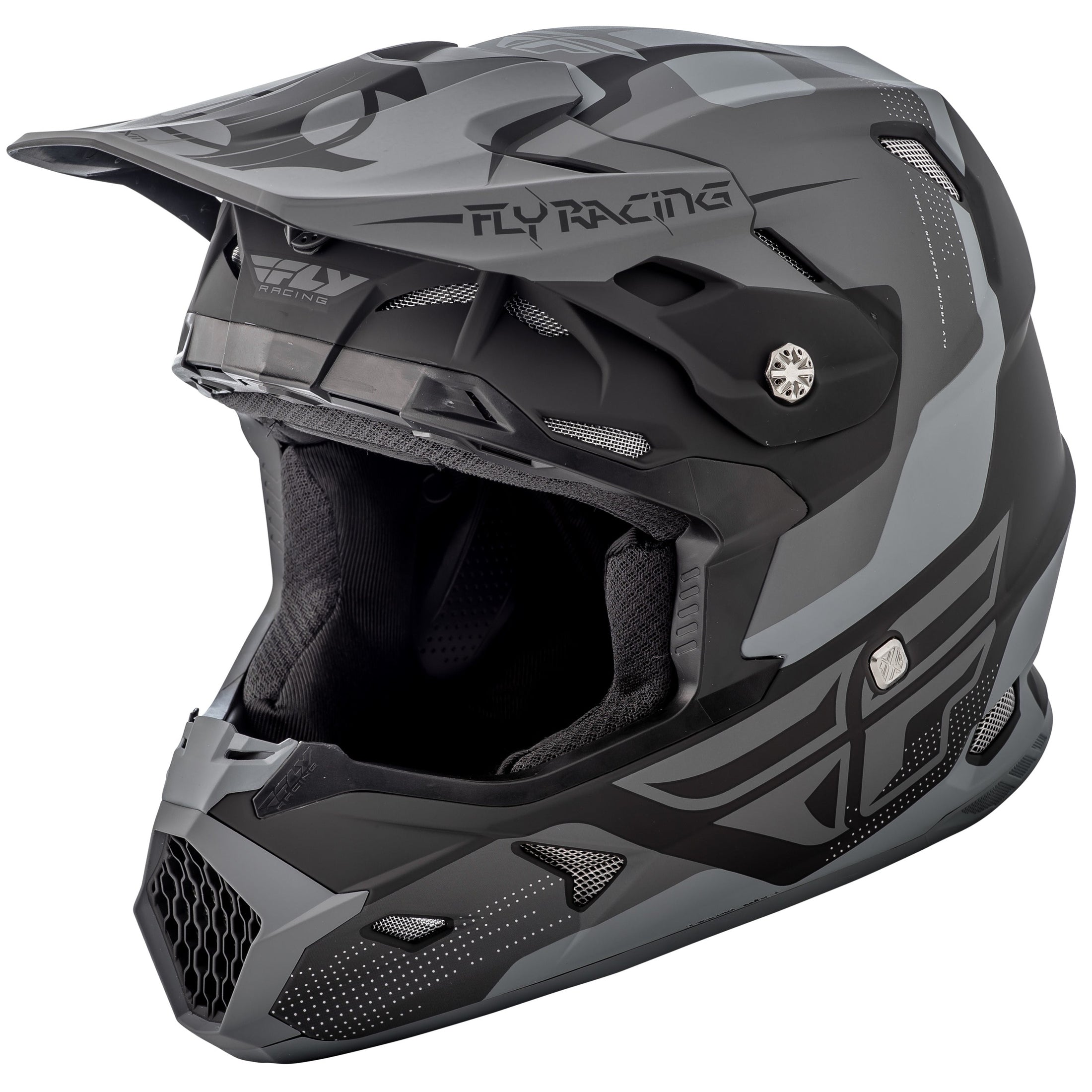 FLY RACING TOXIN ORIGINAL HELMET MATTE BLACK/GREY 2X