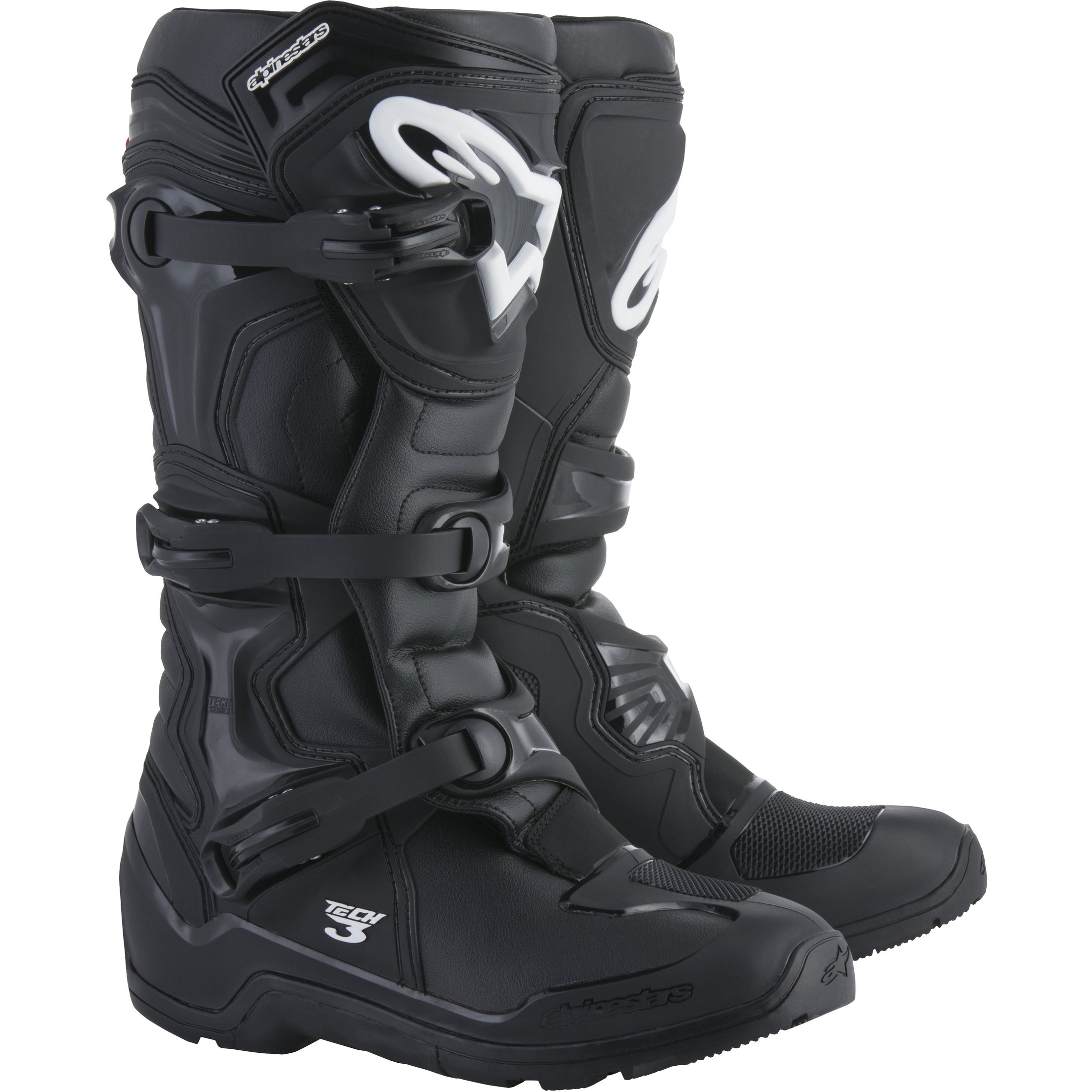 ALPINESTARS TECH 3 ENDURO BOOTS BLACK SZ 08