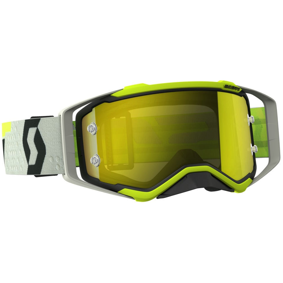 SCOTT PROSPECT GOGGLE BLACK/YELLOW W/YELLOW CHROME LENS