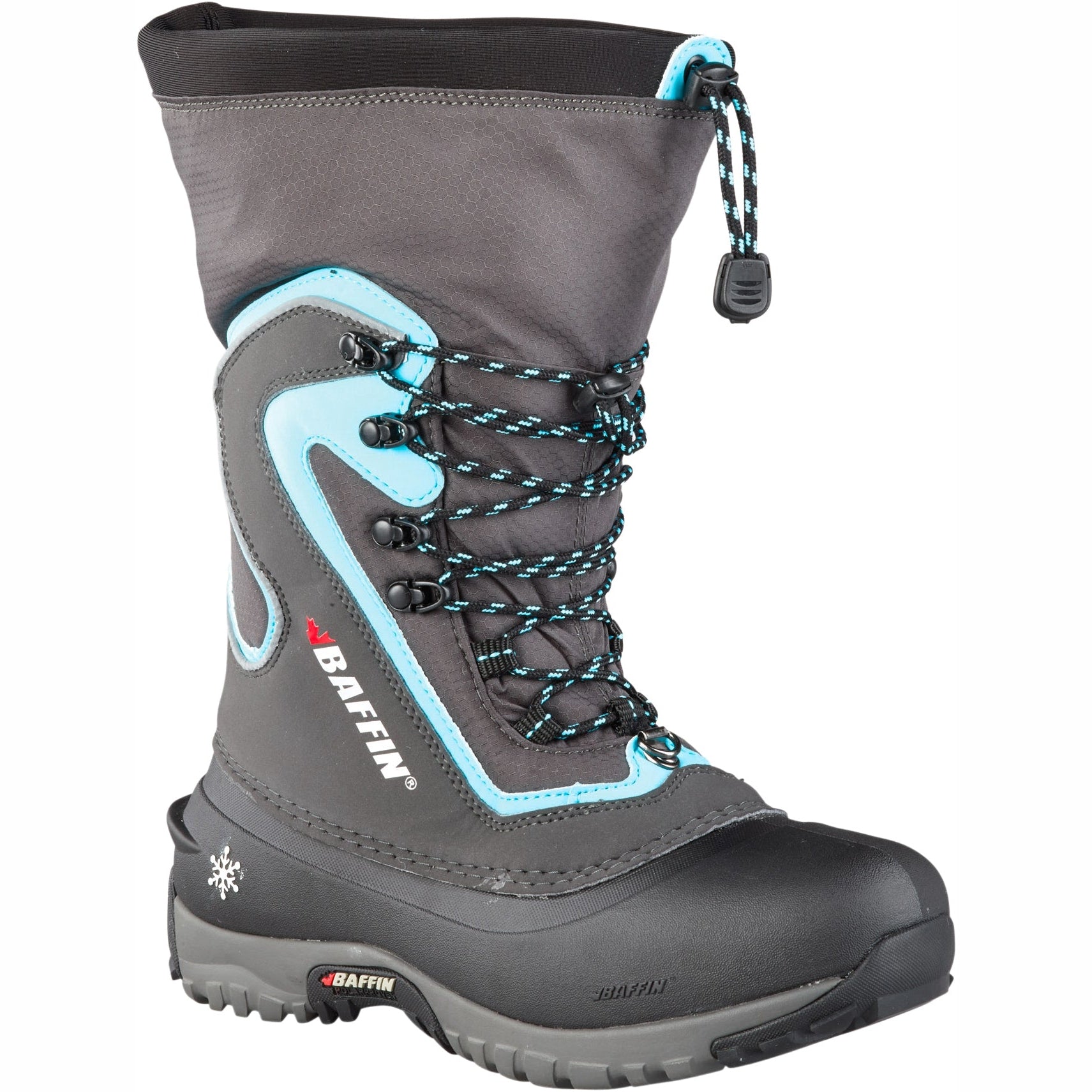 BAFFIN WOMEN'S FLARE BOOTS CHARCOAL/TEAL SZ 11