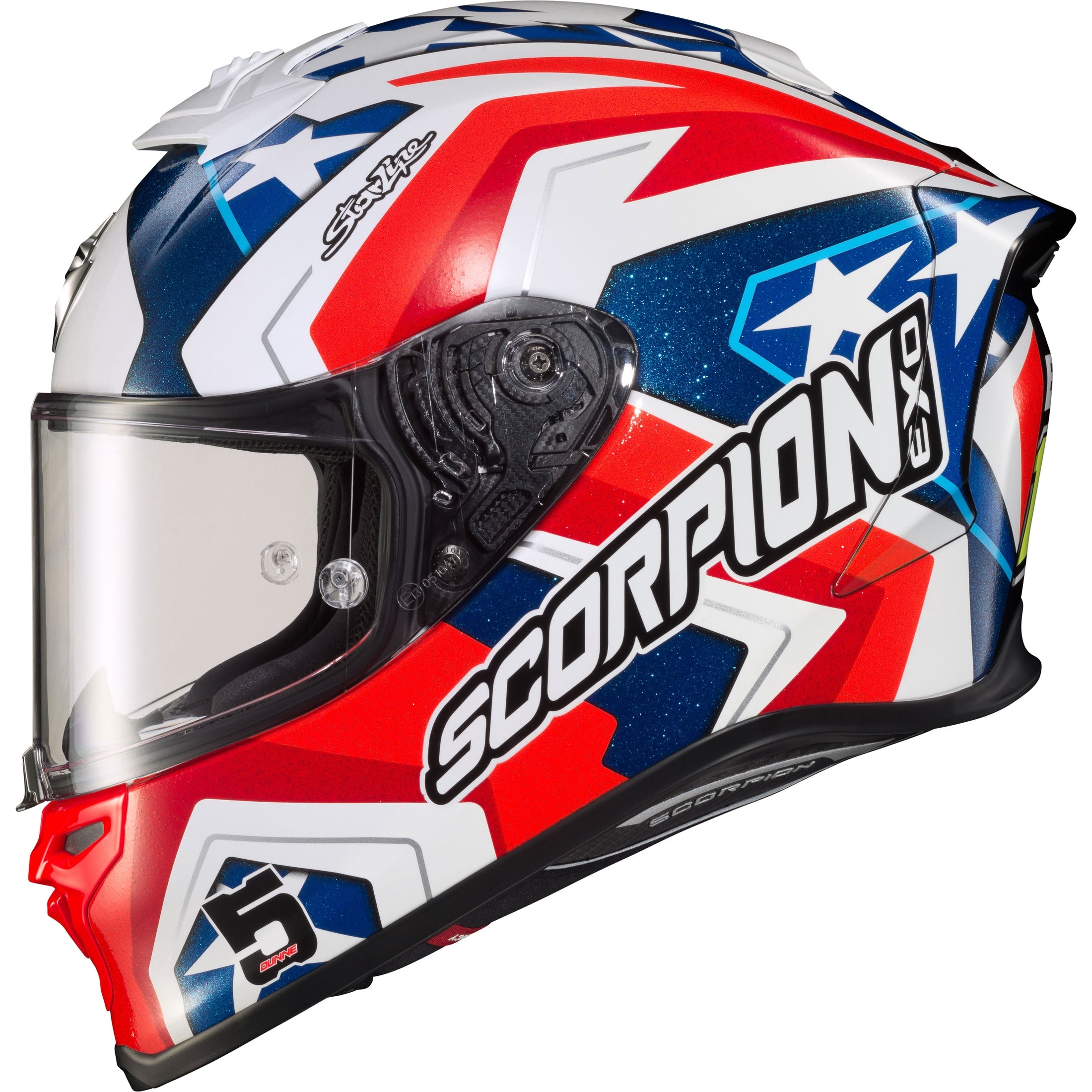 SCORPION EXO EXO-R1 AIR FULL FACE HELMET BAUTISTA LS RED/WHITE/BLUE XL