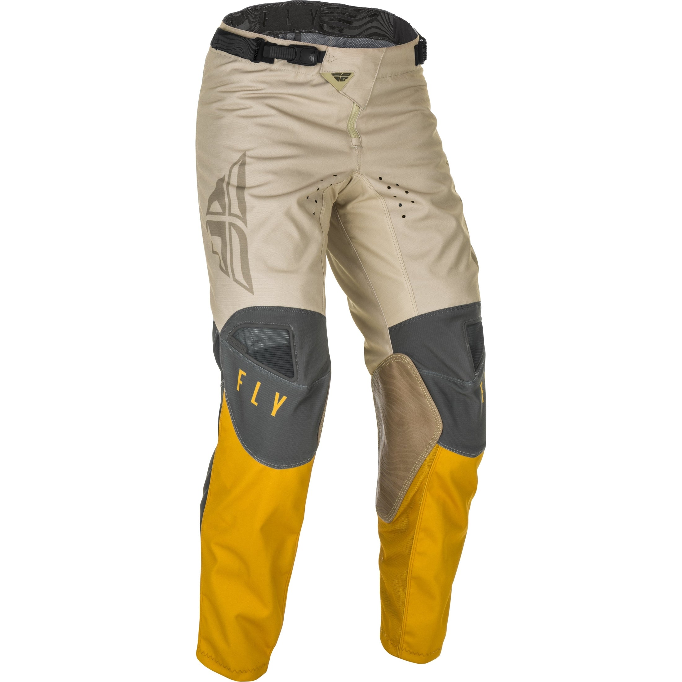 FLY RACING KINETIC K121 PANTS MUSTARD/STONE/GREY SZ 42