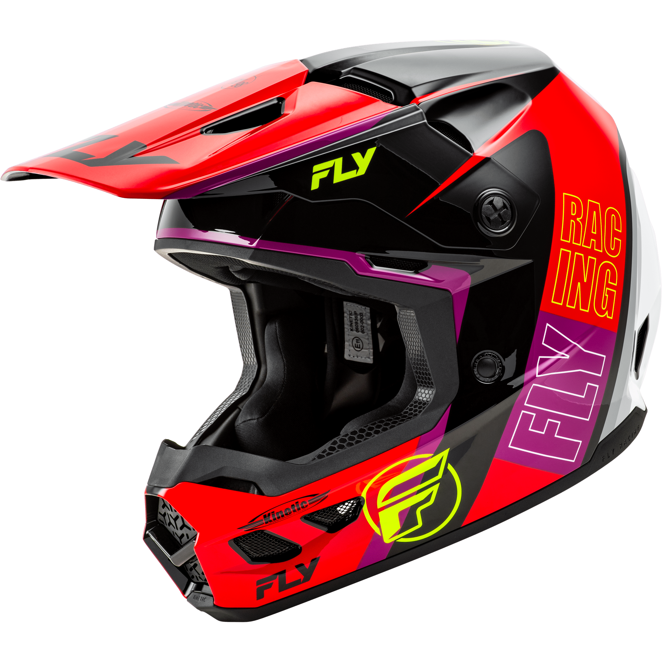 FLY RACING KINETIC RALLY HELMET RED/BLACK/WHITE XL