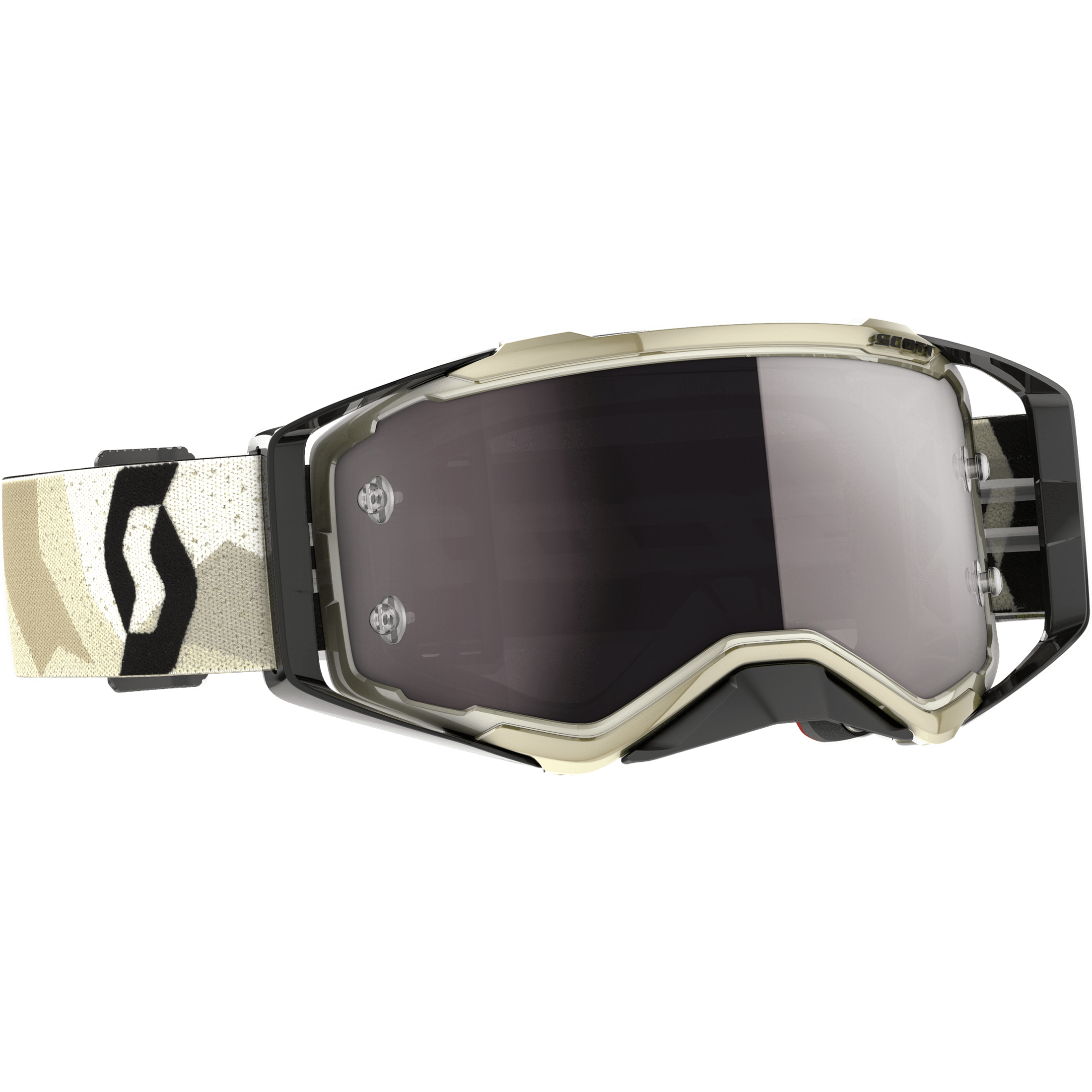 SCOTT PROSPECT CAMO GOGGLE BEIGE/ BLACK SILVER CHROME WORKS