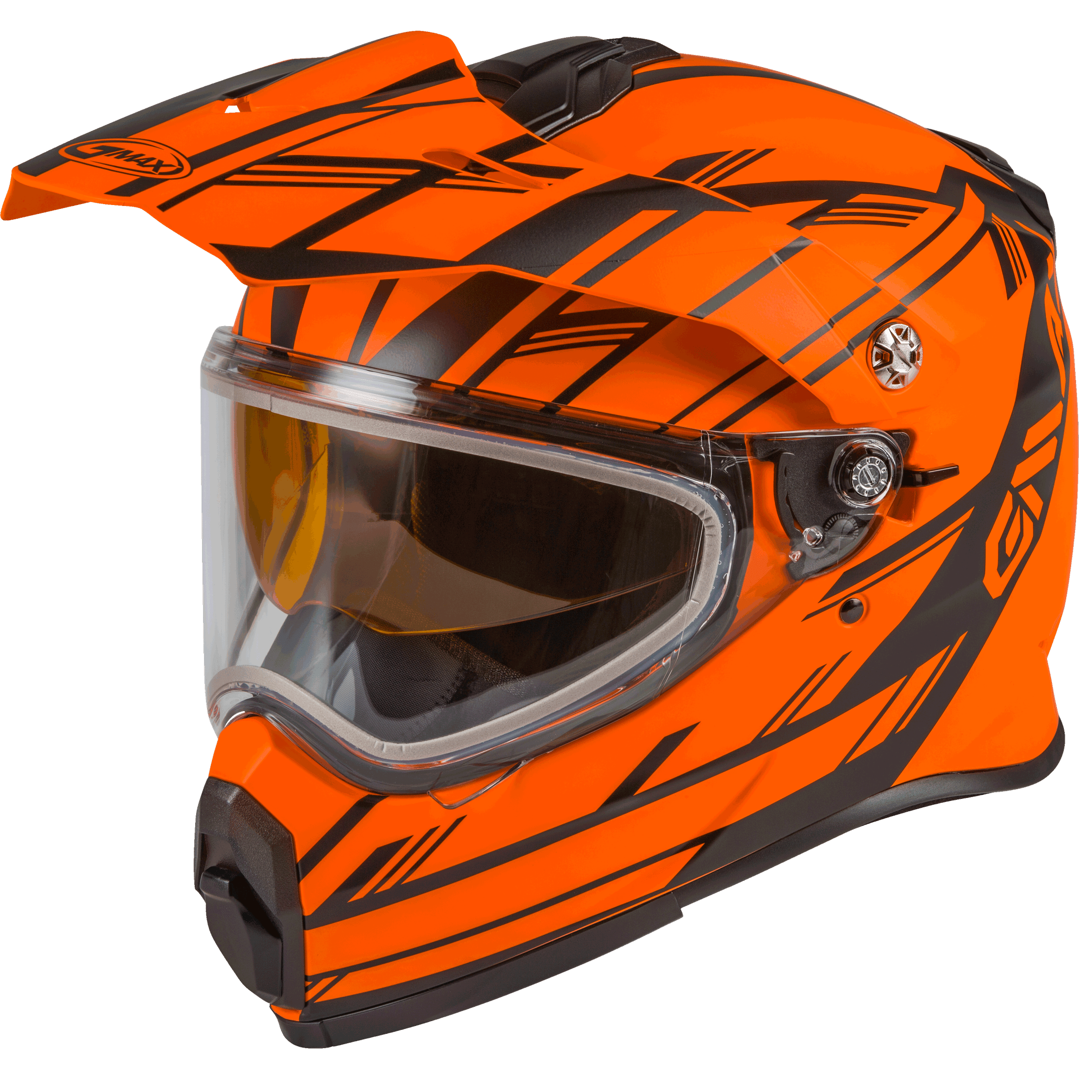 GMAX AT-21S ADVENTURE EPIC SNOW HELMET MATTE NEON ORNG/BLK XS