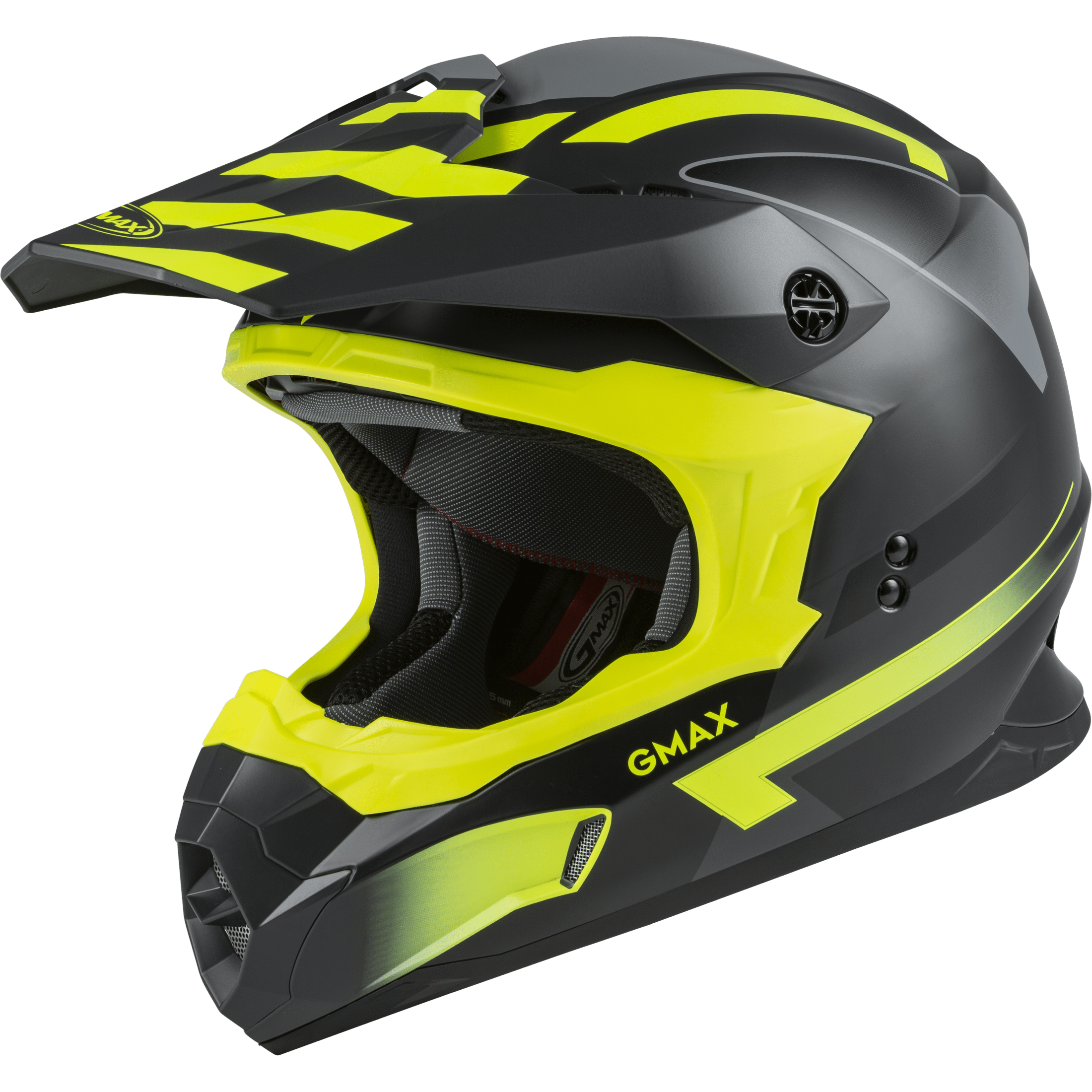 GMAX MX-86 OFF-ROAD FAME HELMET MATTE DARK GREY/HI-VIS MD