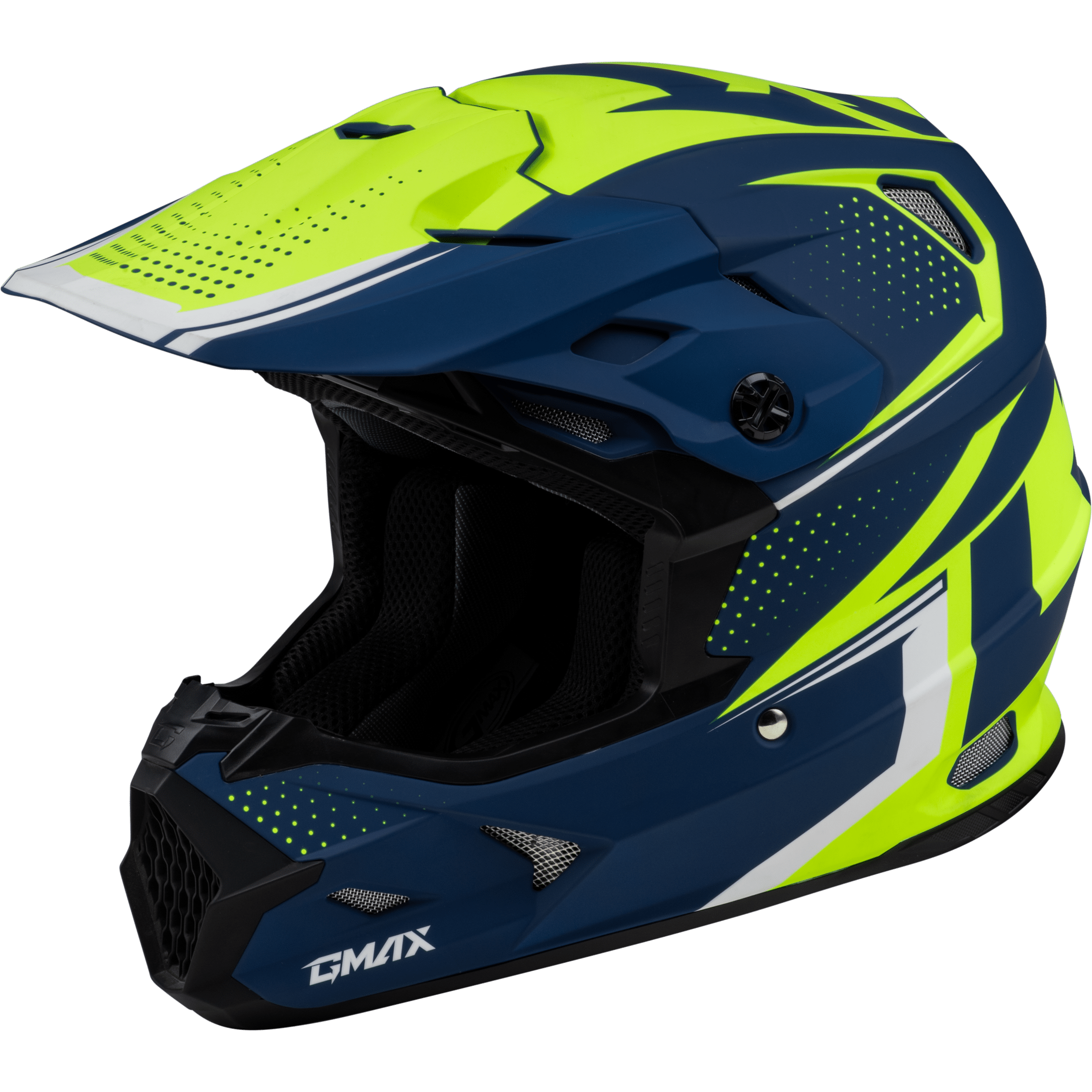 GMAX MX-96 502 HELMET MATTE BLUE/GREEN  MD