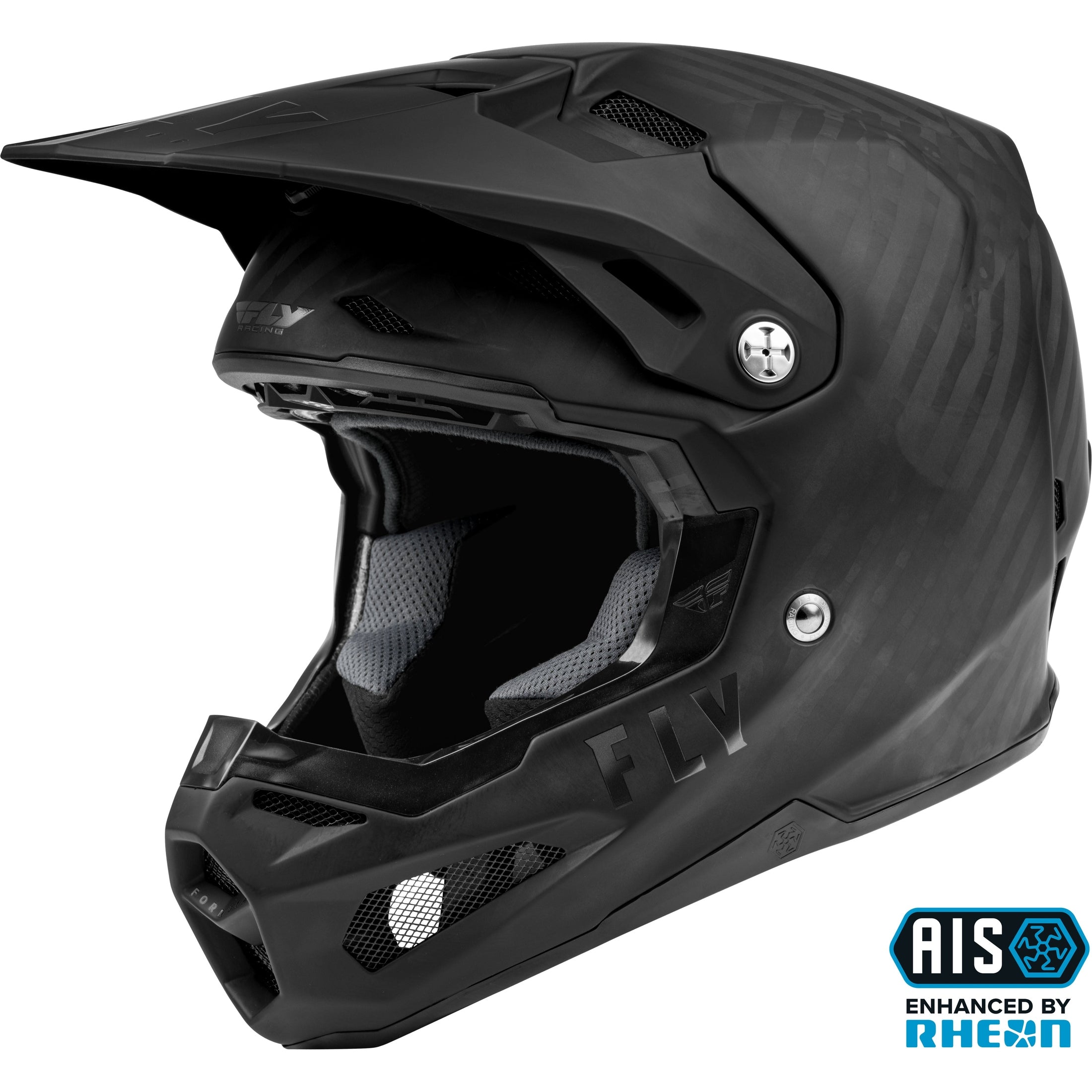 FLY RACING FORMULA CARBON SOLID HELMET MATTE BLACK CARBON XS