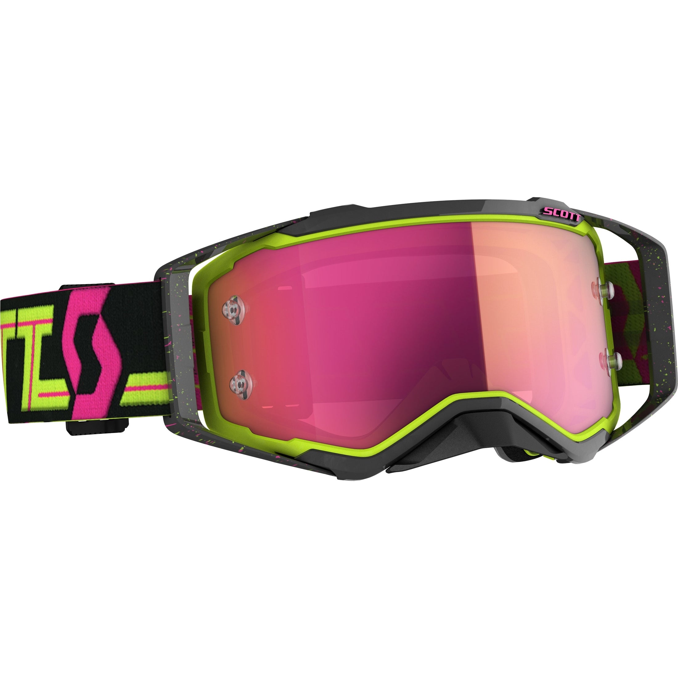SCOTT PROSPECT GOGGLE BLACK/YELLOW PINK CHROME WORKS