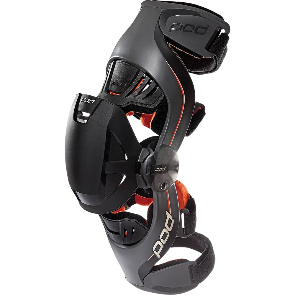 POD K1 KNEE BRACE GREY/ORANGE YM (RIGHT)