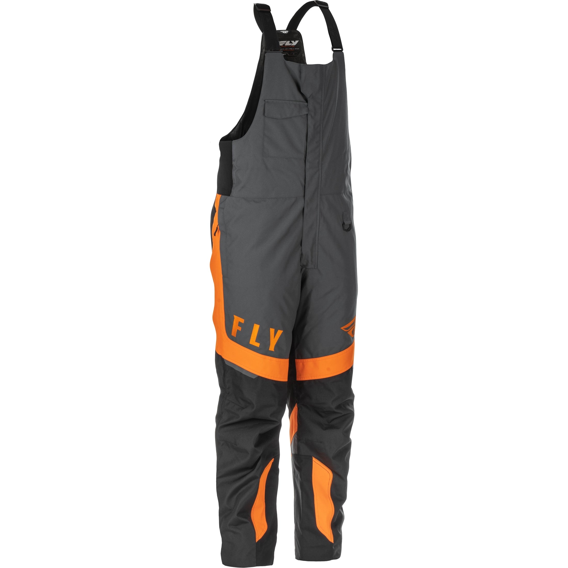 FLY RACING OUTPOST BIB BLACK/GREY/ORANGE 2X