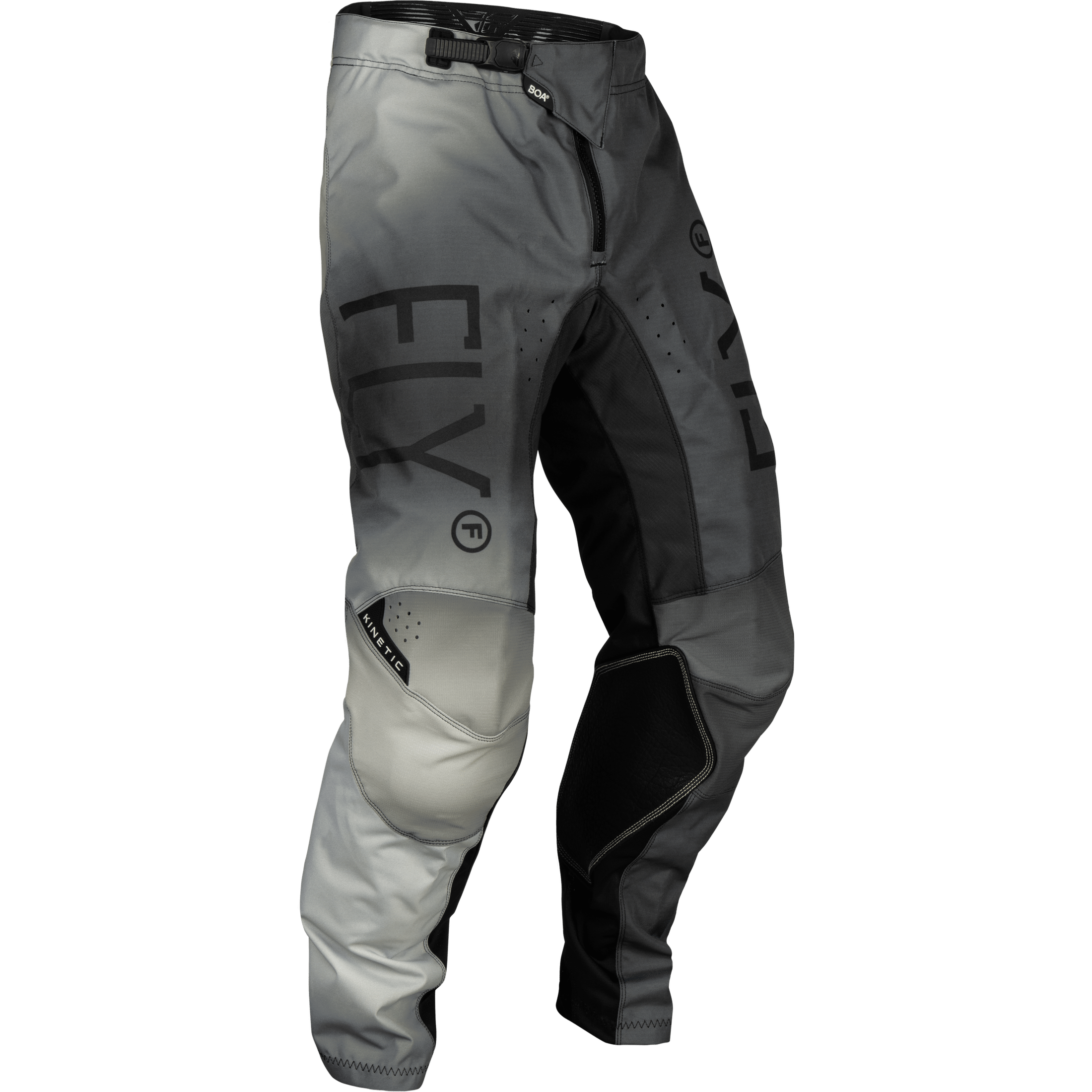 FLY RACING YOUTH KINETIC PRODIGY PANTS BLACK/LIGHT GREY SZ 26