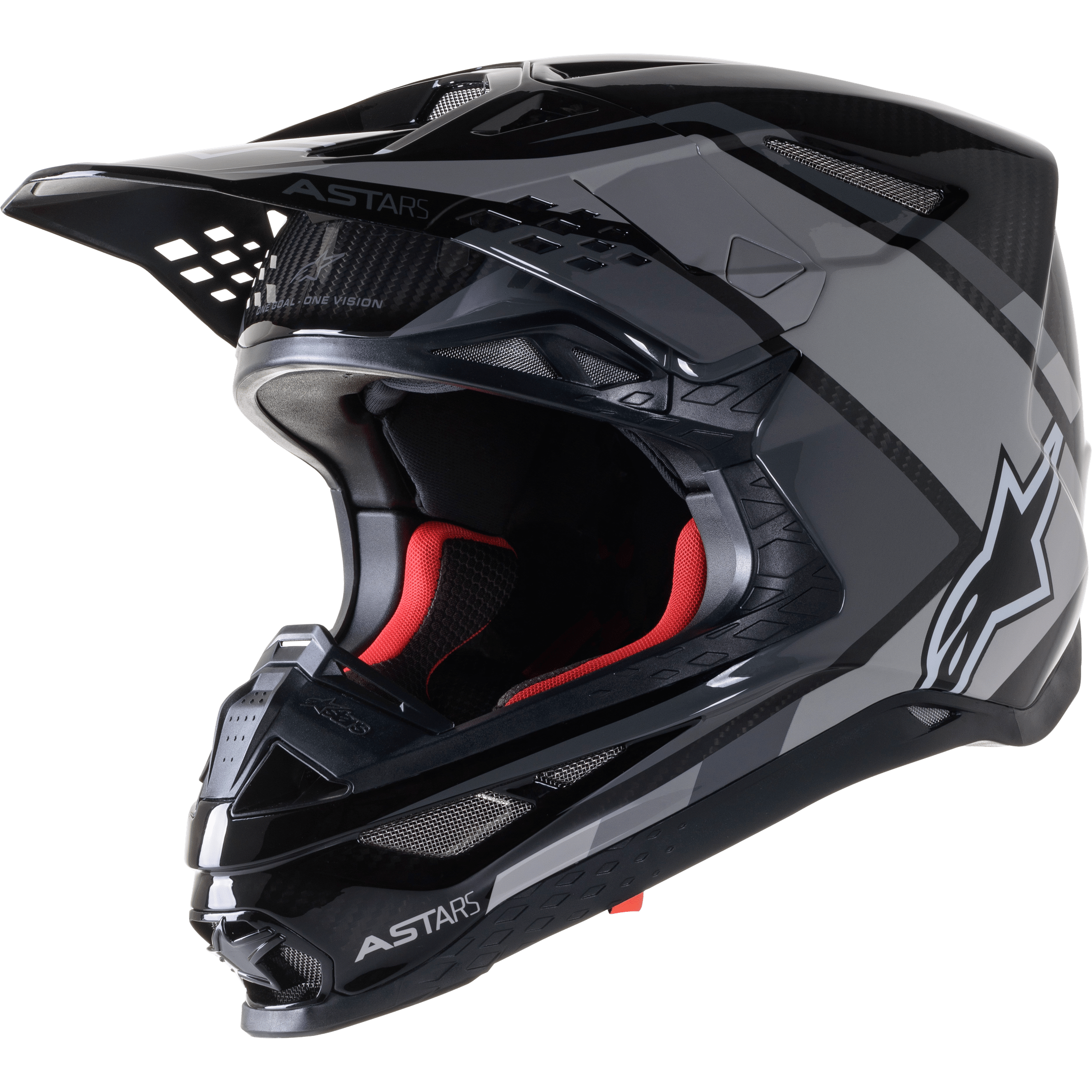 ALPINESTARS S.TECH S-M10 CARBON META2 HELMET BLACK/GREY GLOSS XS