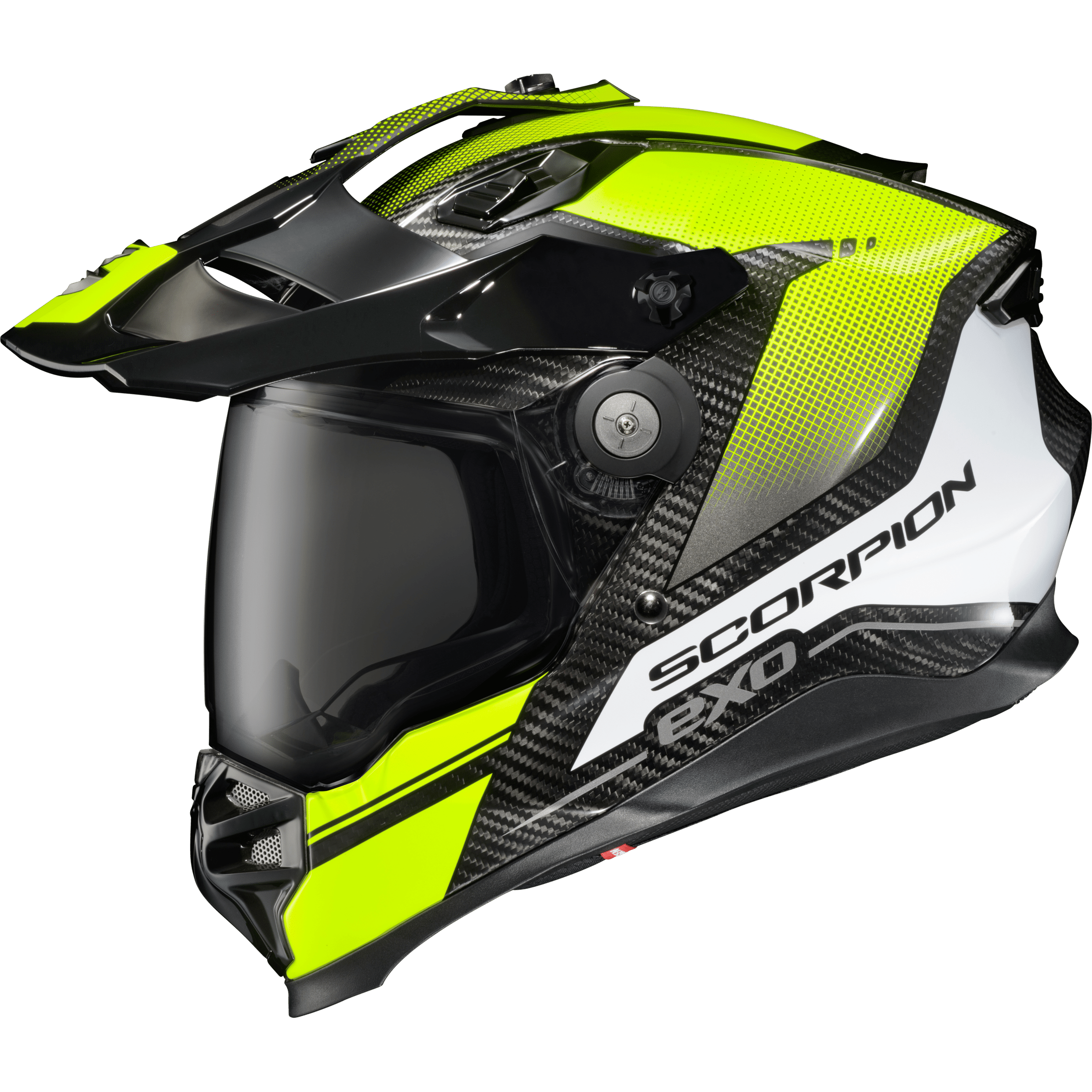 SCORPION EXO XT9000 CARBON FULL-FACE HELMET TRAILHEAD HI-VIS MD