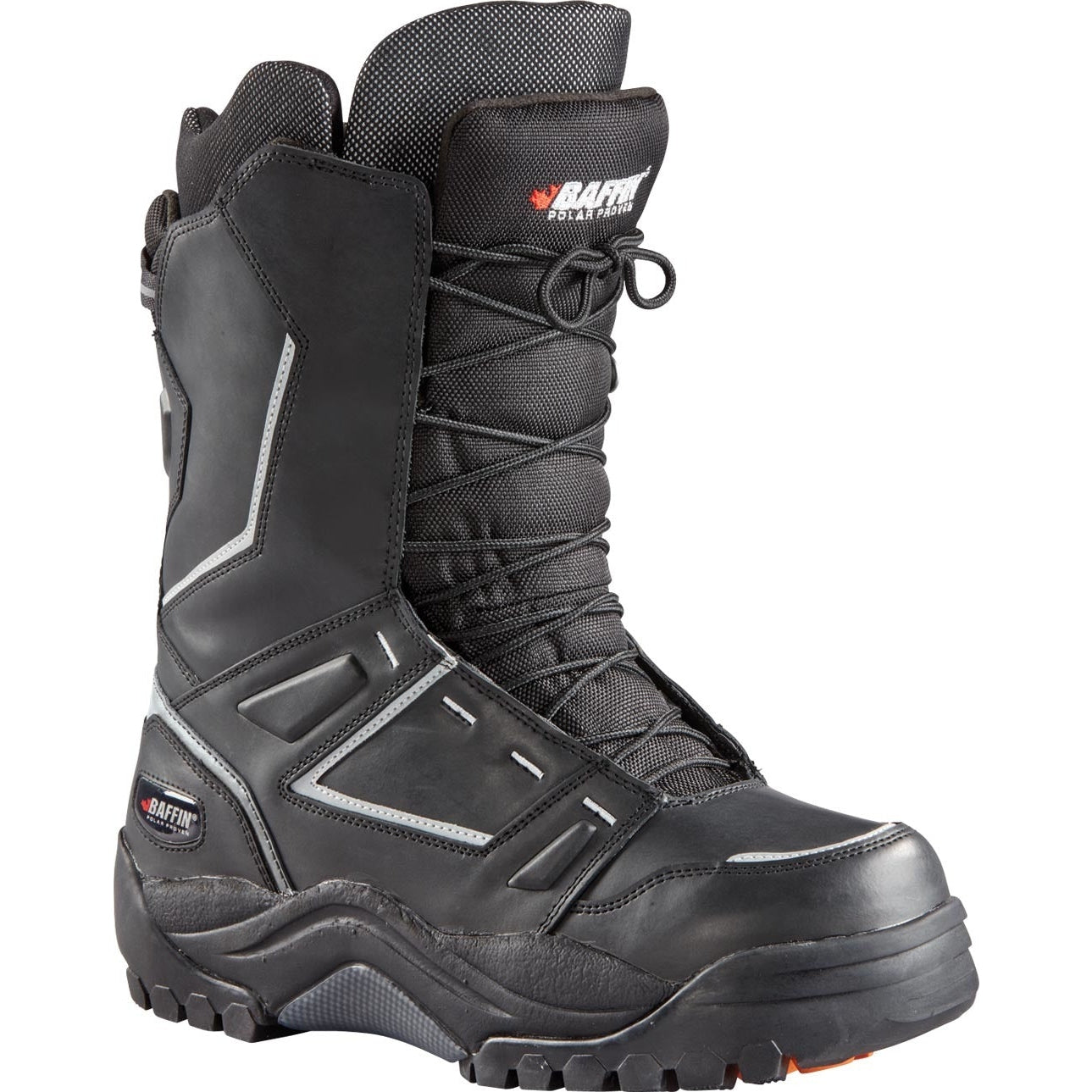 BAFFIN POWDER BOOTS BLACK/SILVER SZ 08
