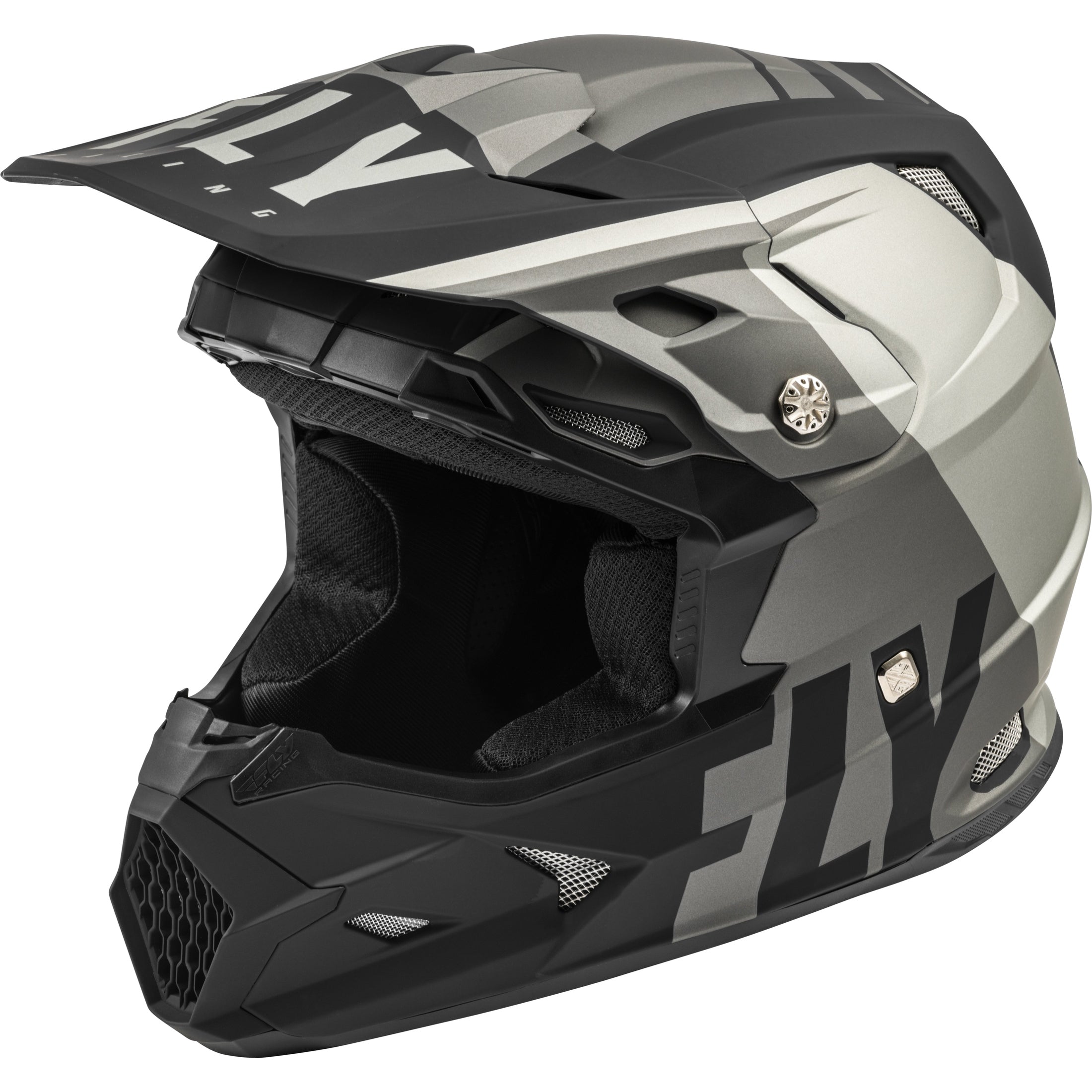FLY RACING TOXIN TRANSFER HELMET MATTE GREY/BLACK XL